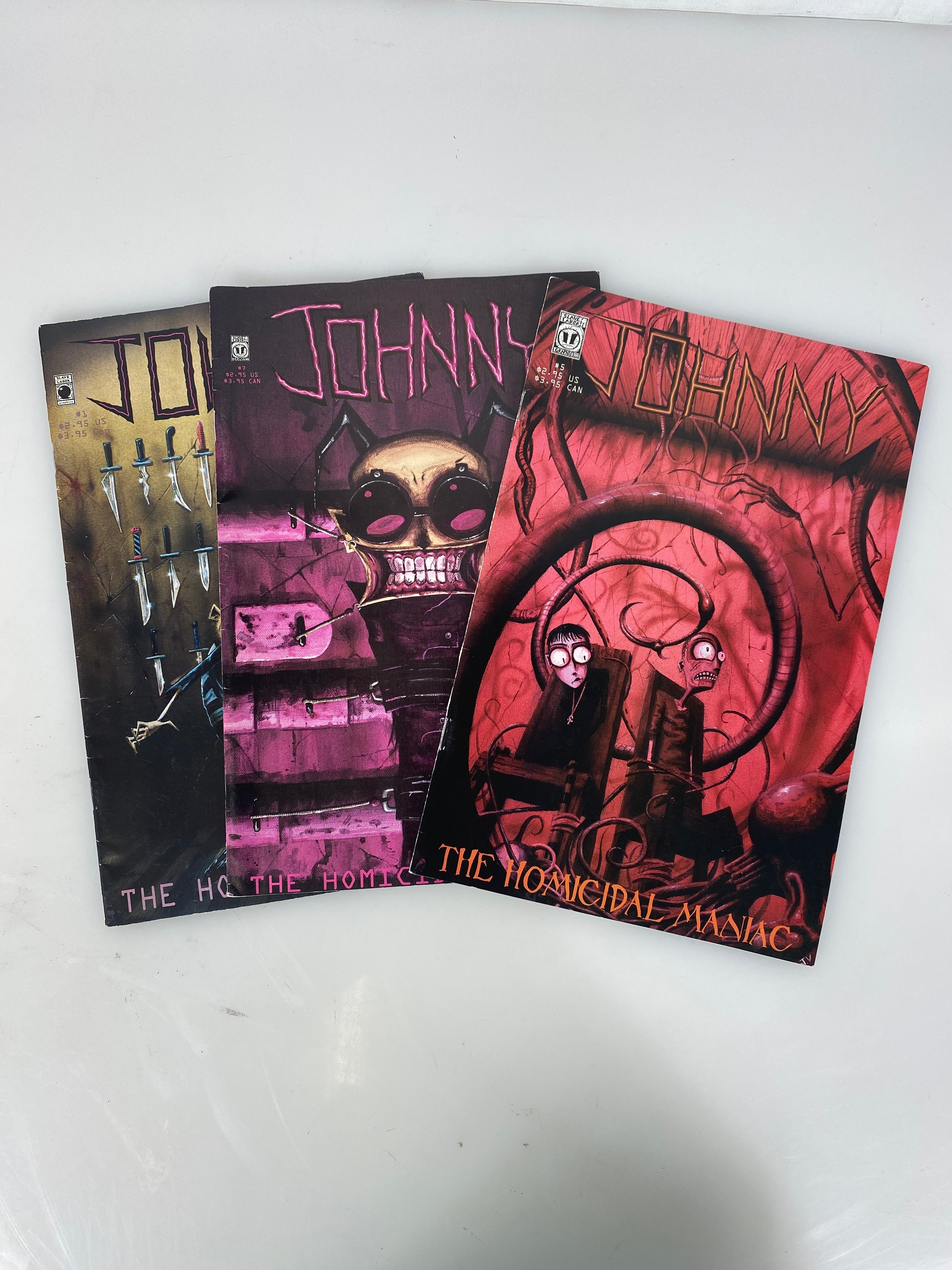Lot of 3 Johnny Homicidal Maniac Comic 2003