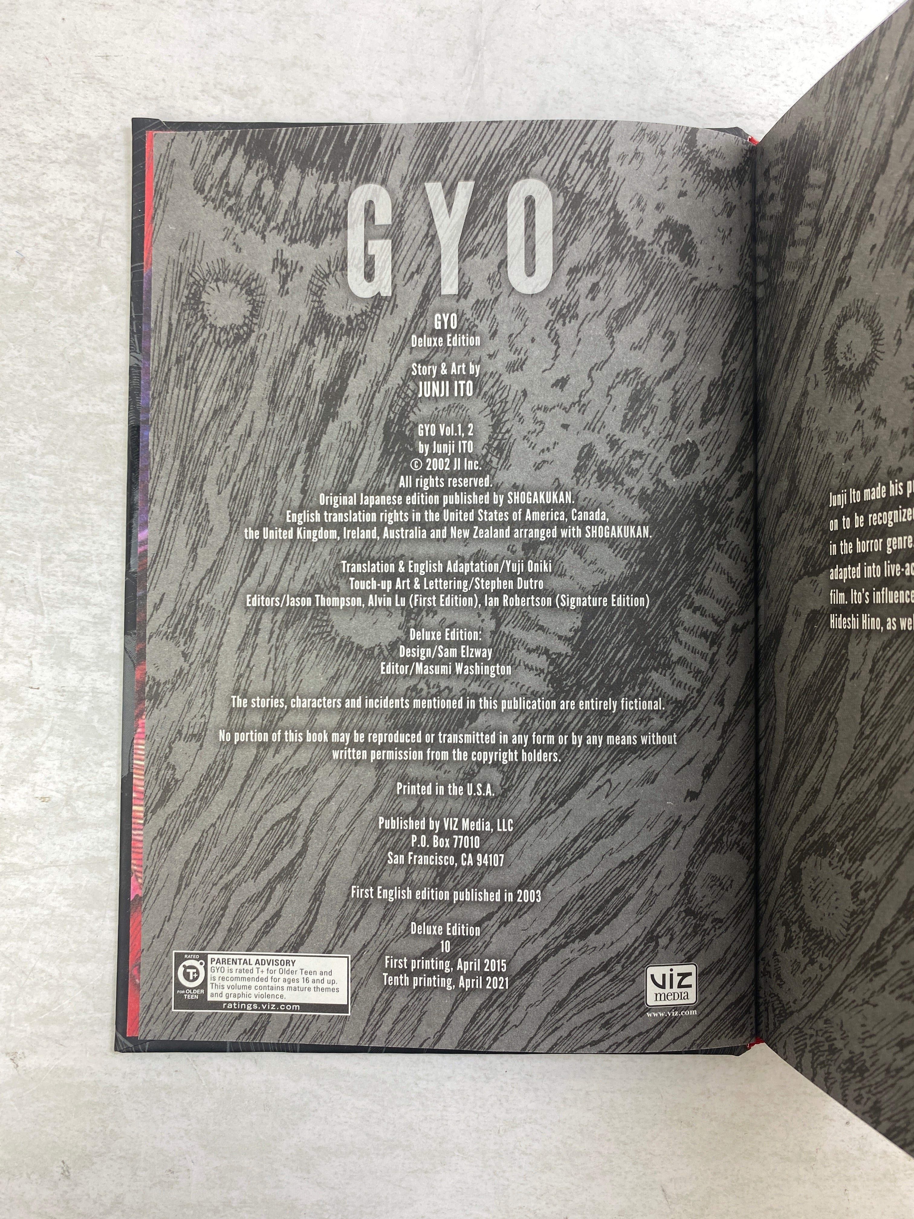 Lot of 3 Junji Ito Manga Hardcovers 2021