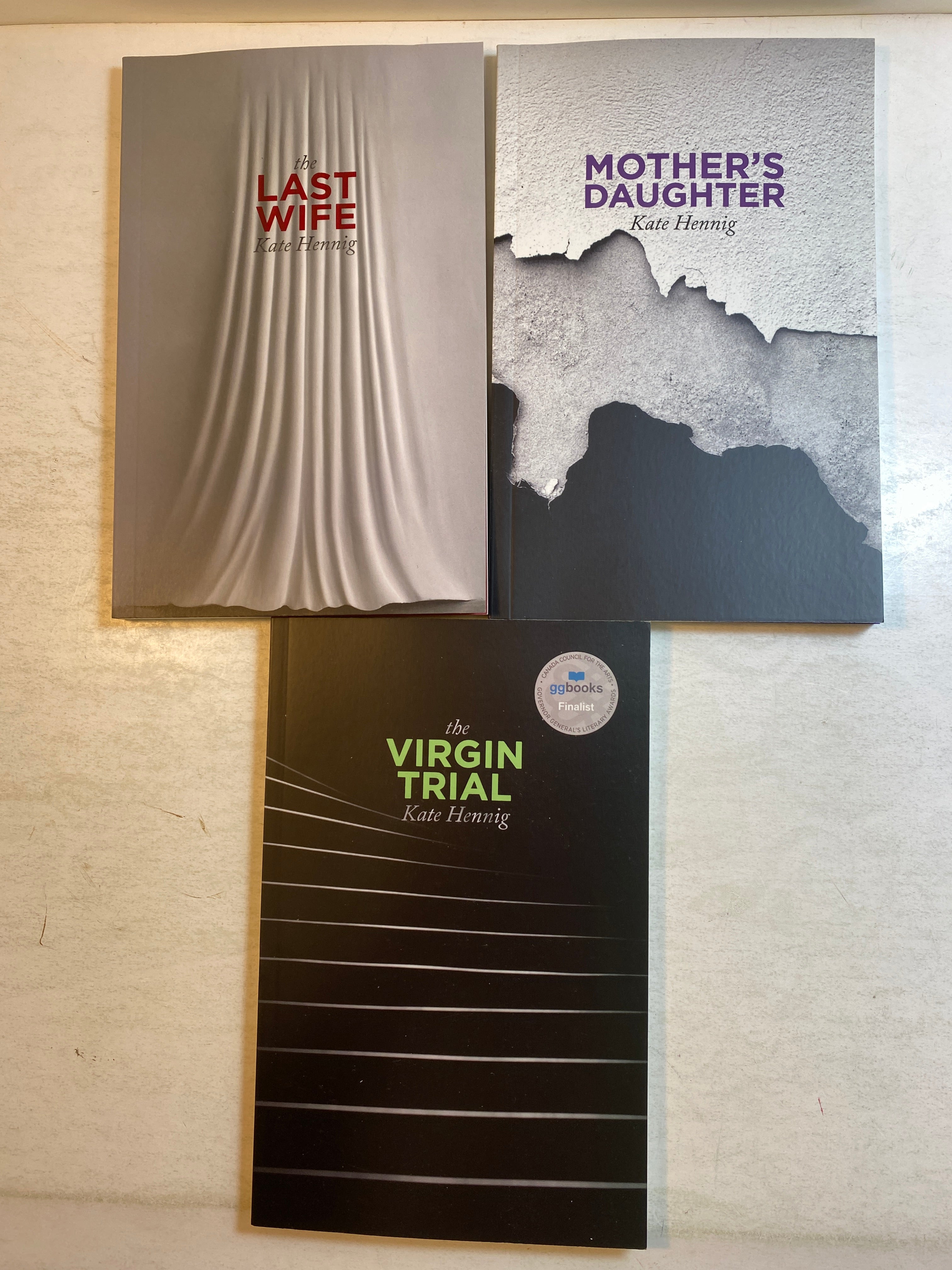 Lot of 3 Kate Hennig Books Last Wife Virgin Trial Mother's Daughter 2015-2019