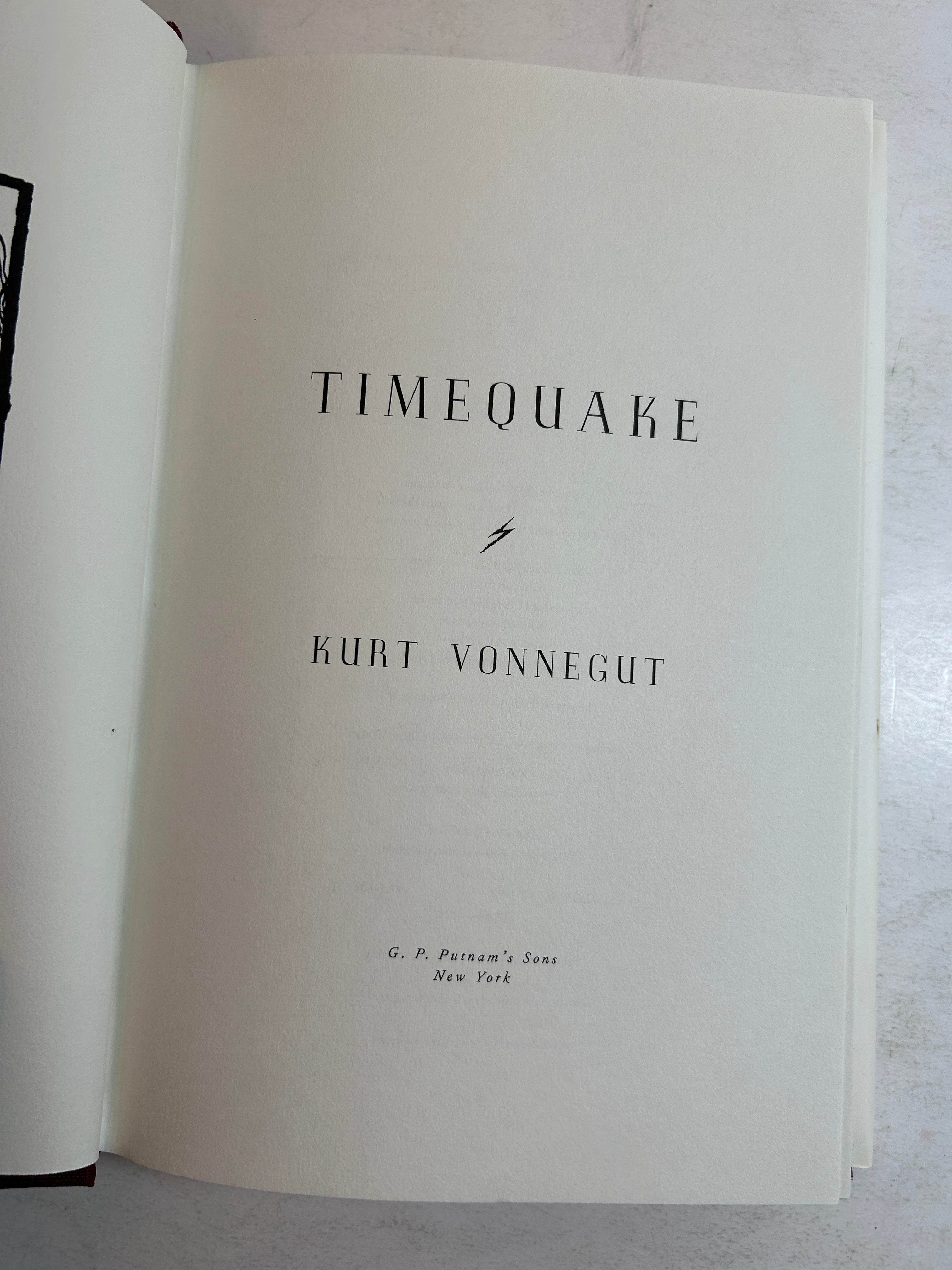 Lot of 3 Kurt Vonnegut Novels-Slaughterhouse-Five (SC), Timequake & Hocus Pocus HC