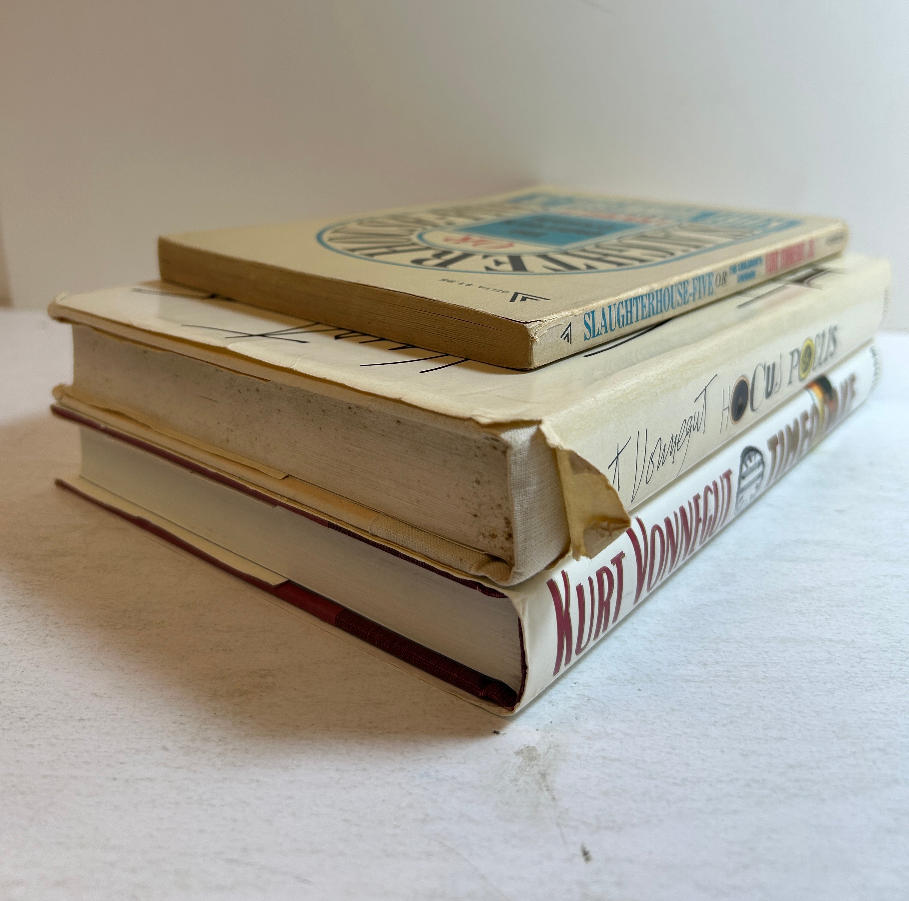 Lot of 3 Kurt Vonnegut Novels-Slaughterhouse-Five (SC), Timequake & Hocus Pocus HC