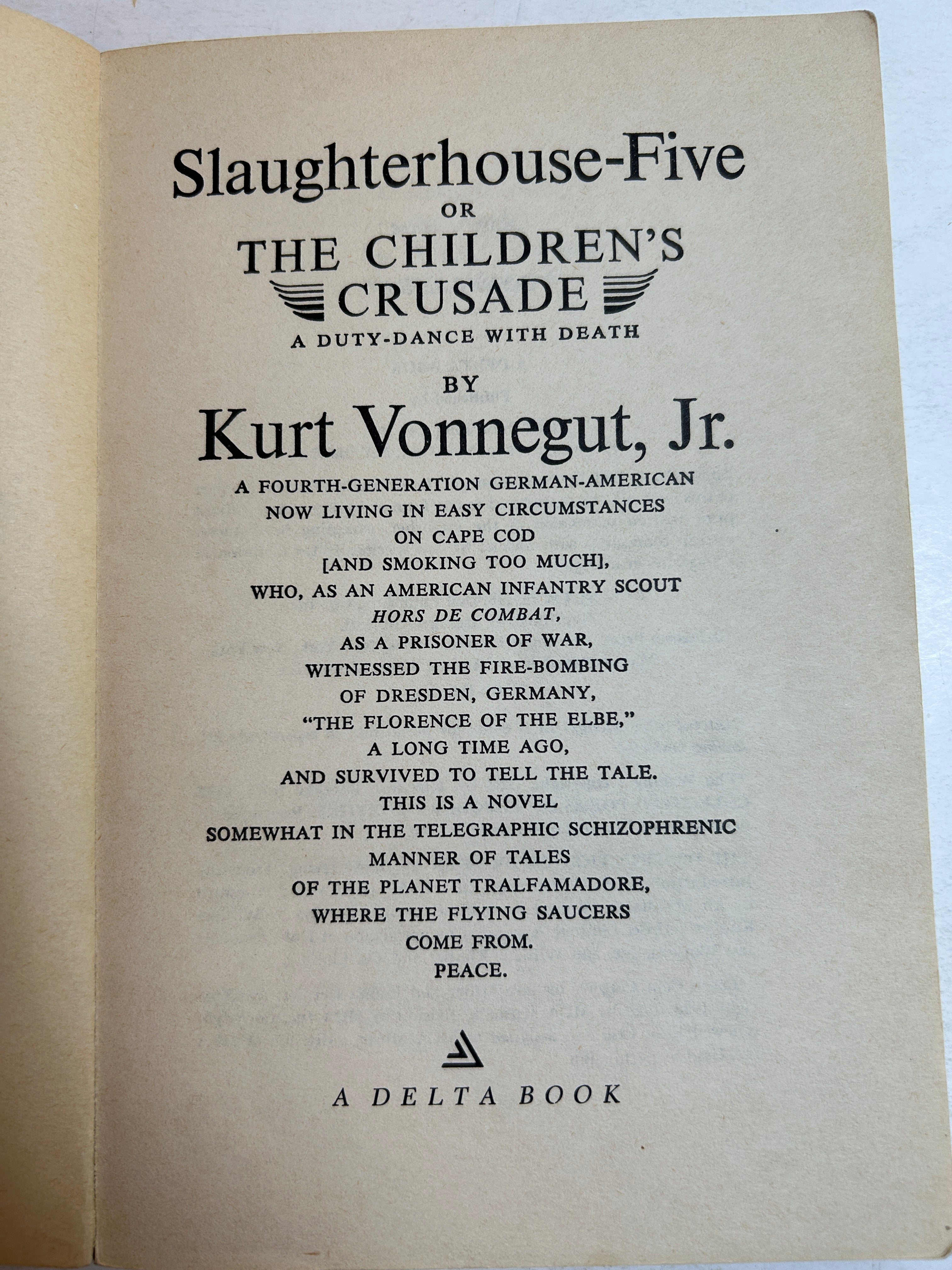 Lot of 3 Kurt Vonnegut Novels-Slaughterhouse-Five (SC), Timequake & Hocus Pocus HC