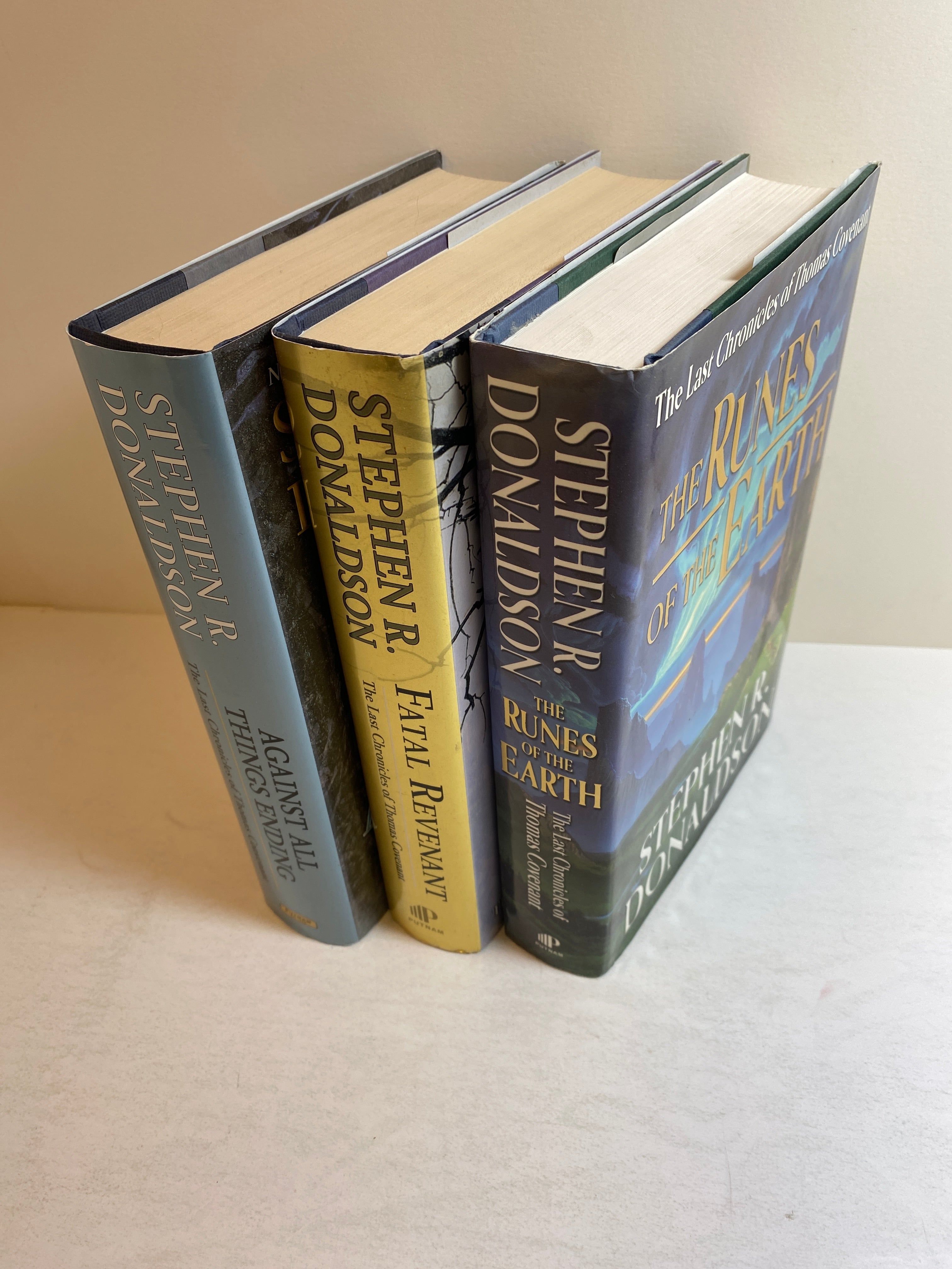 Lot of 3 Last Thomas Covenant Book Donaldson HCDJ 2004-2010
