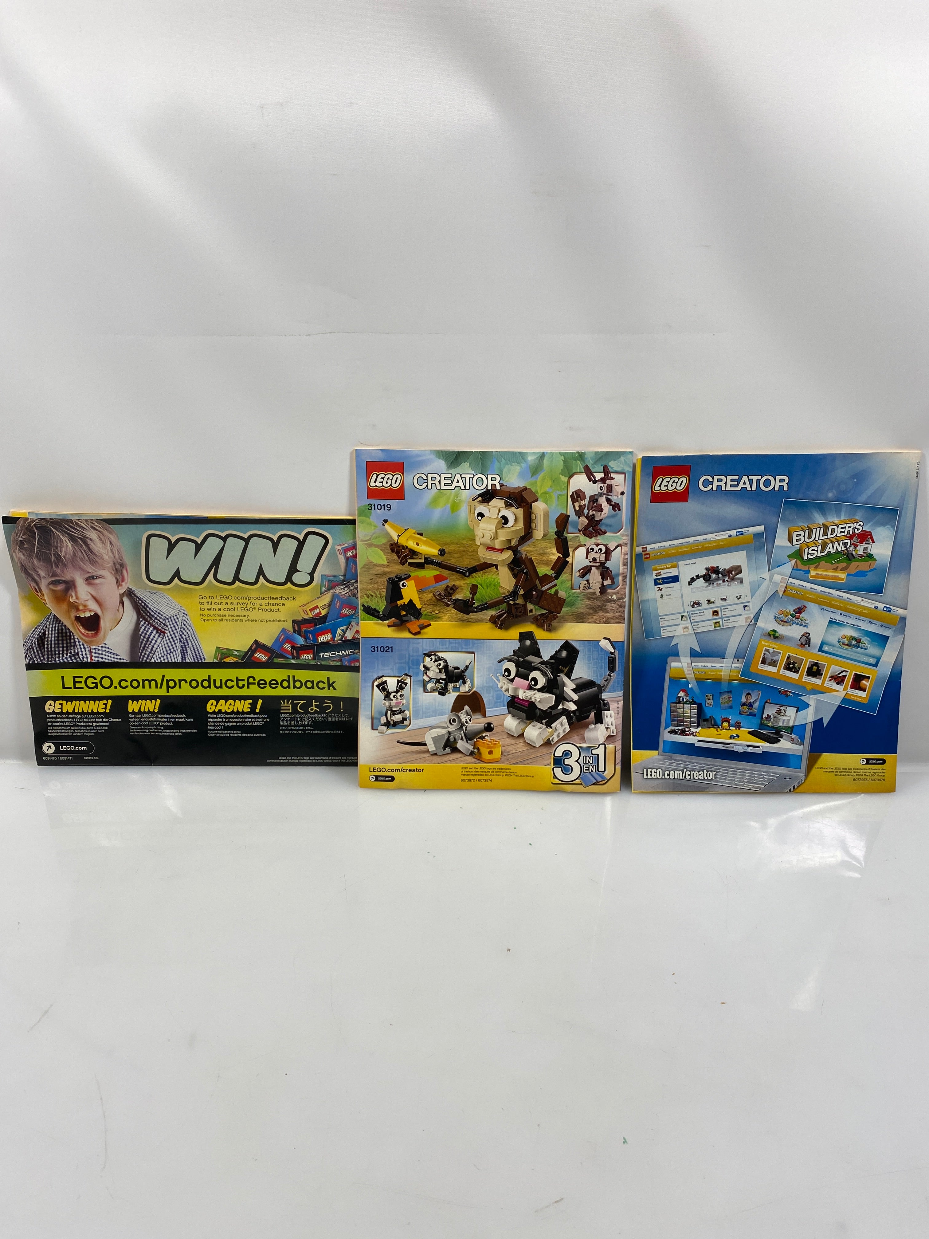 Lot of 3 Lego Instruction Manual Creator 3 in 1 set 31025