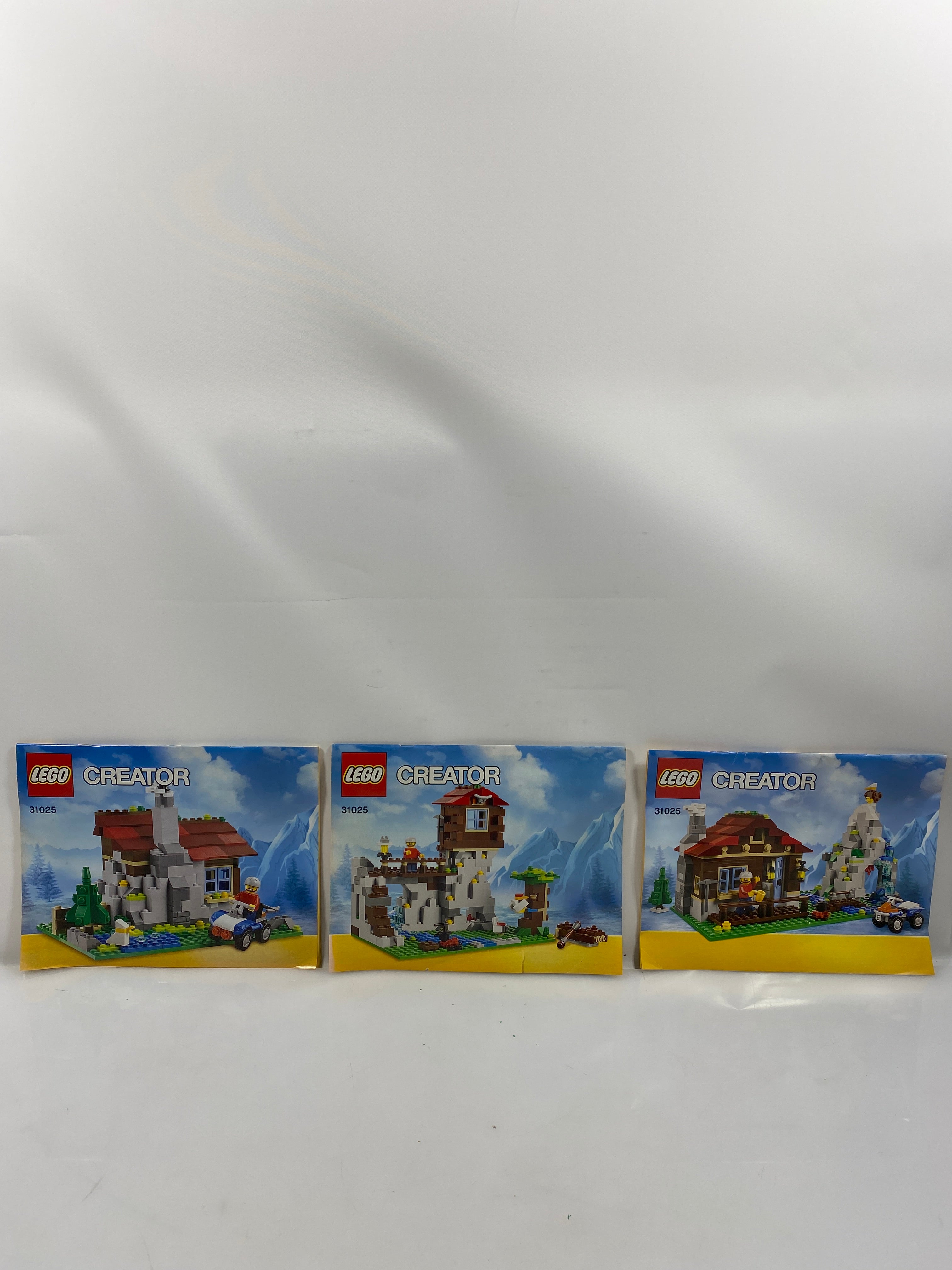 Lot of 3 Lego Instruction Manual Creator 3 in 1 set 31025