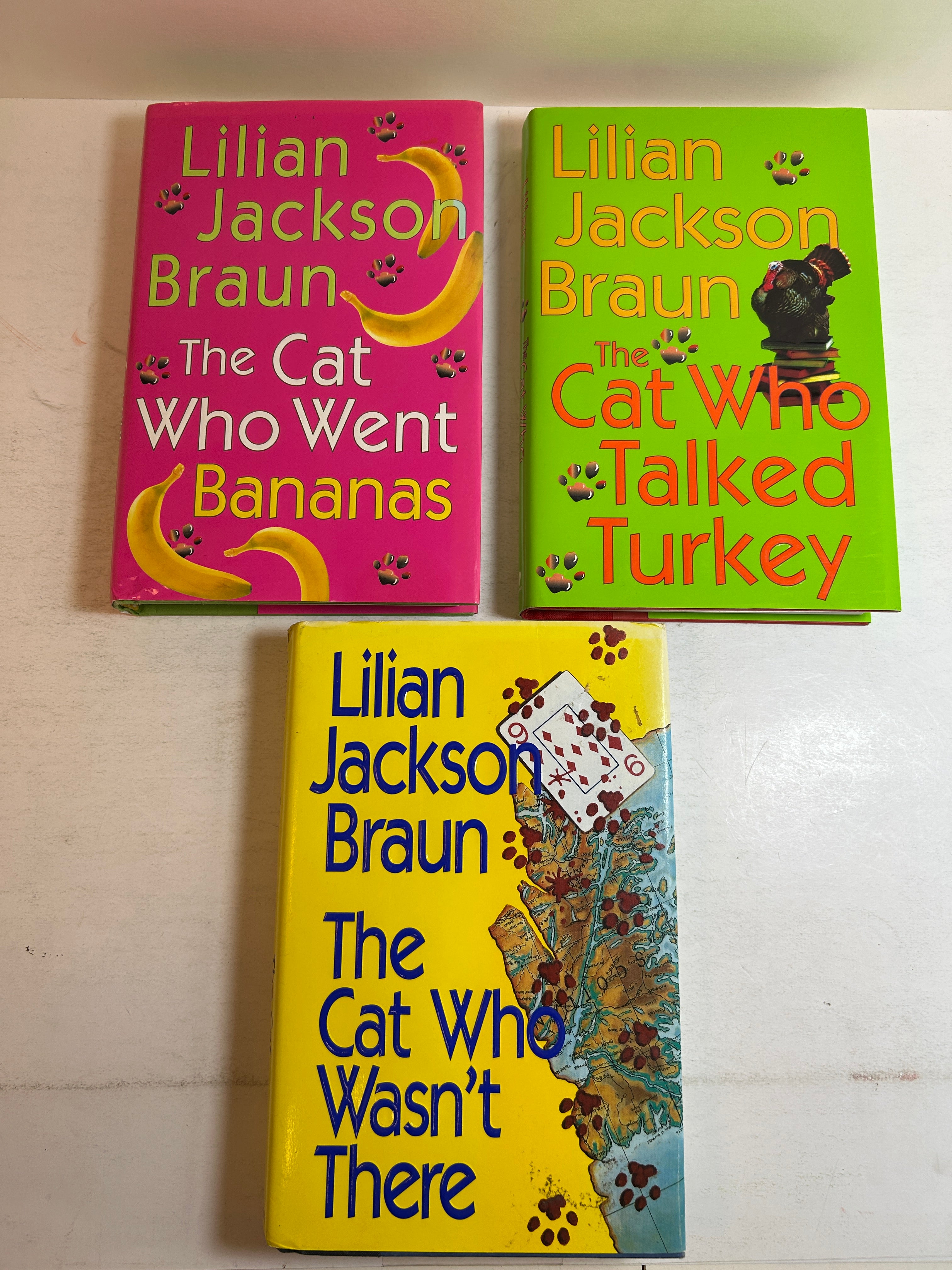 Lot of 3 Lilian Jackson Braun The Cat Who Mysteries HCDJ