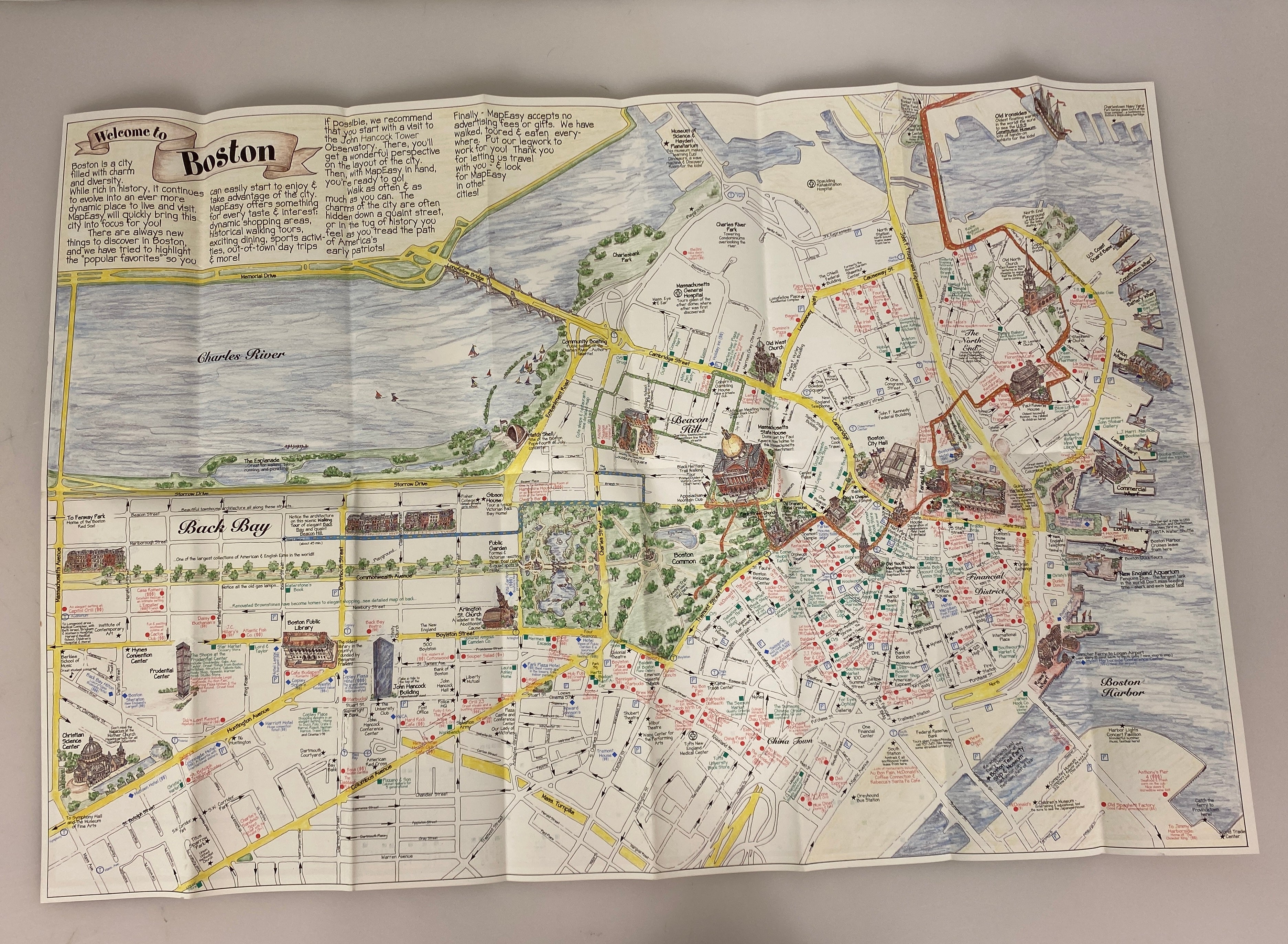 Lot of 3 Maps: MapEasy Boston/AAA Boston Area/AAA CT MA RI 1997-2005