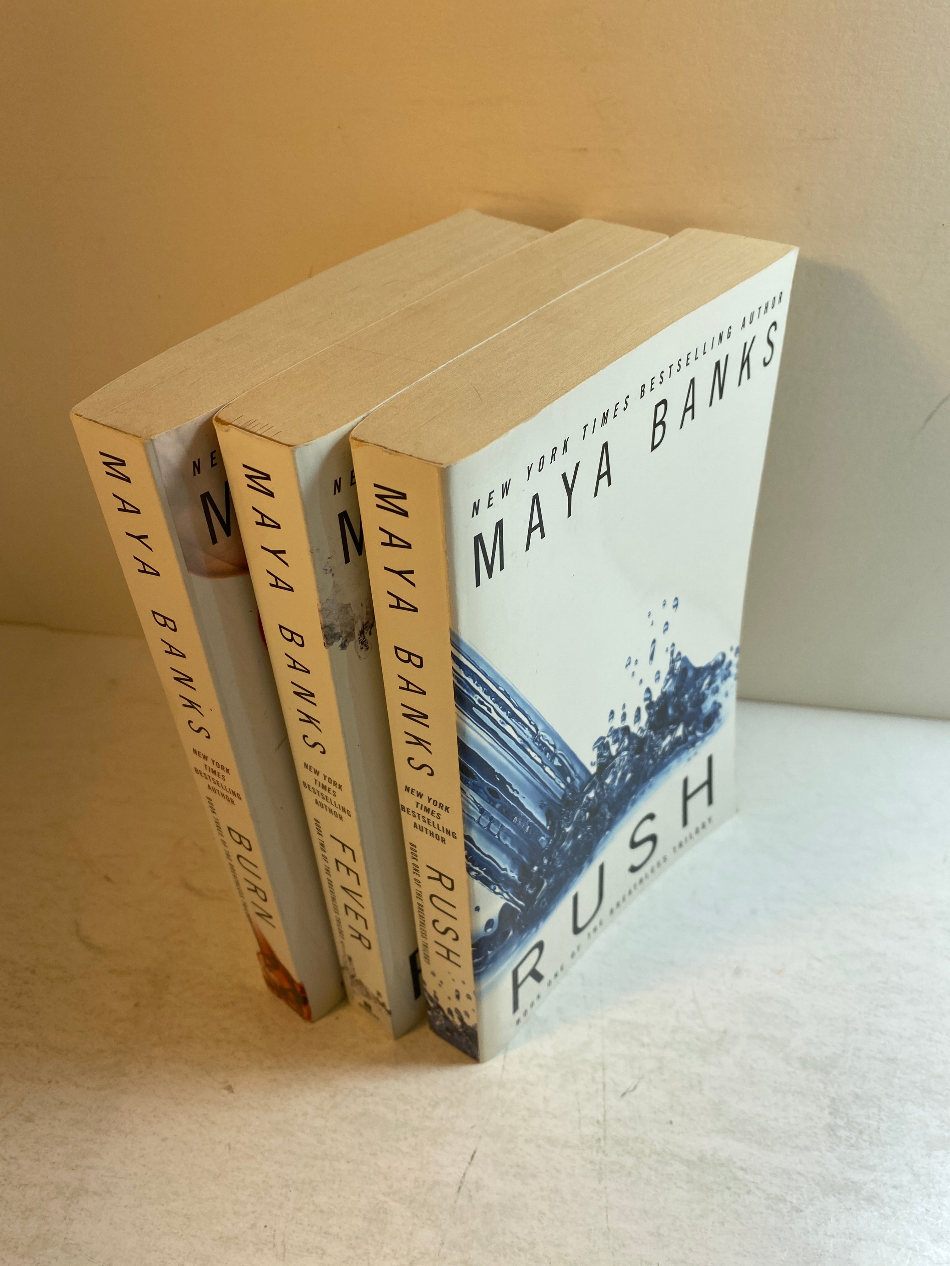 Lot of 3 Maya Banks Burn Rush Fever Series 2013