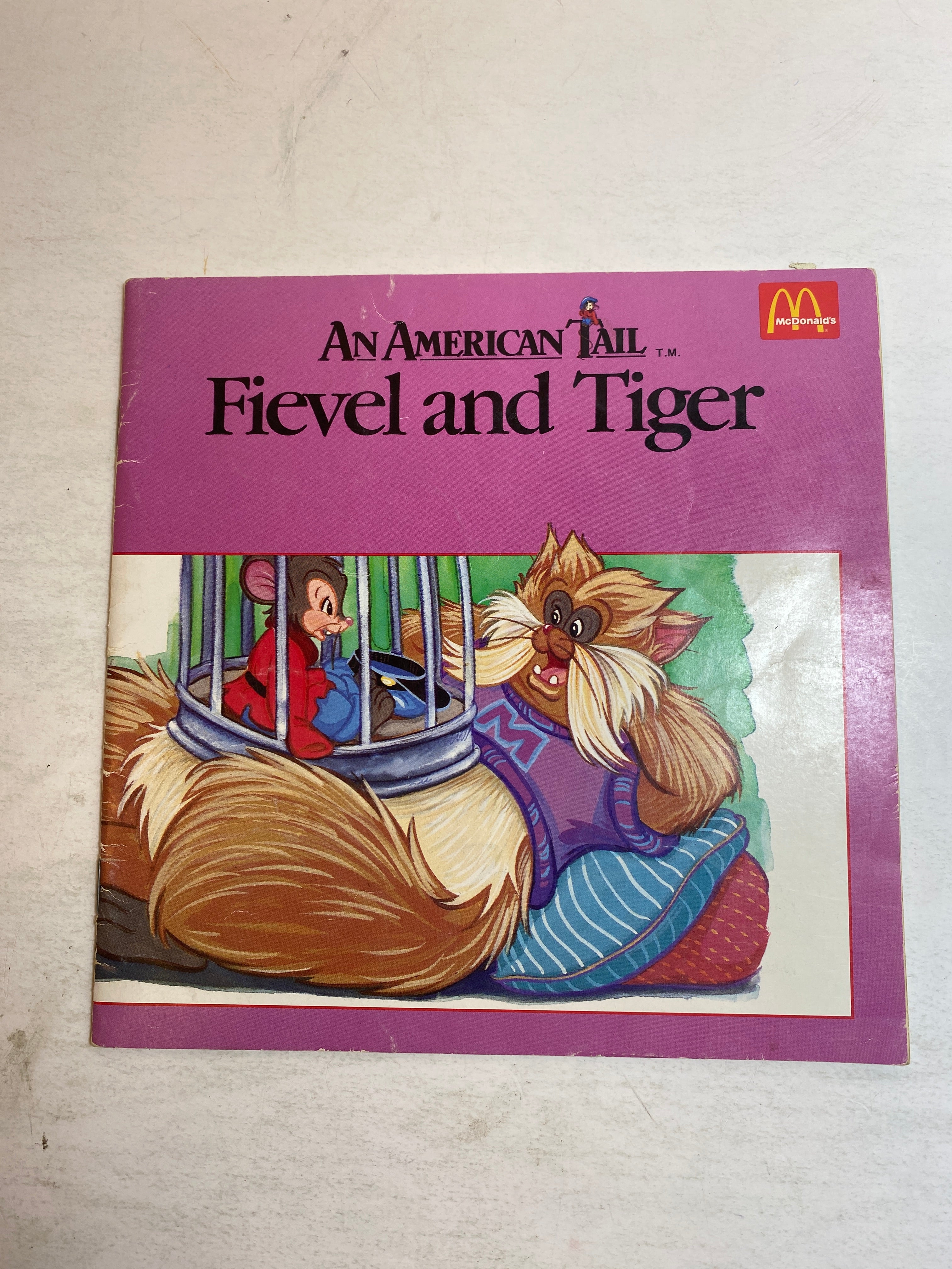 Lot of 3 McDonald's Children's Books Muppets Christmas Fievel 1985-1988