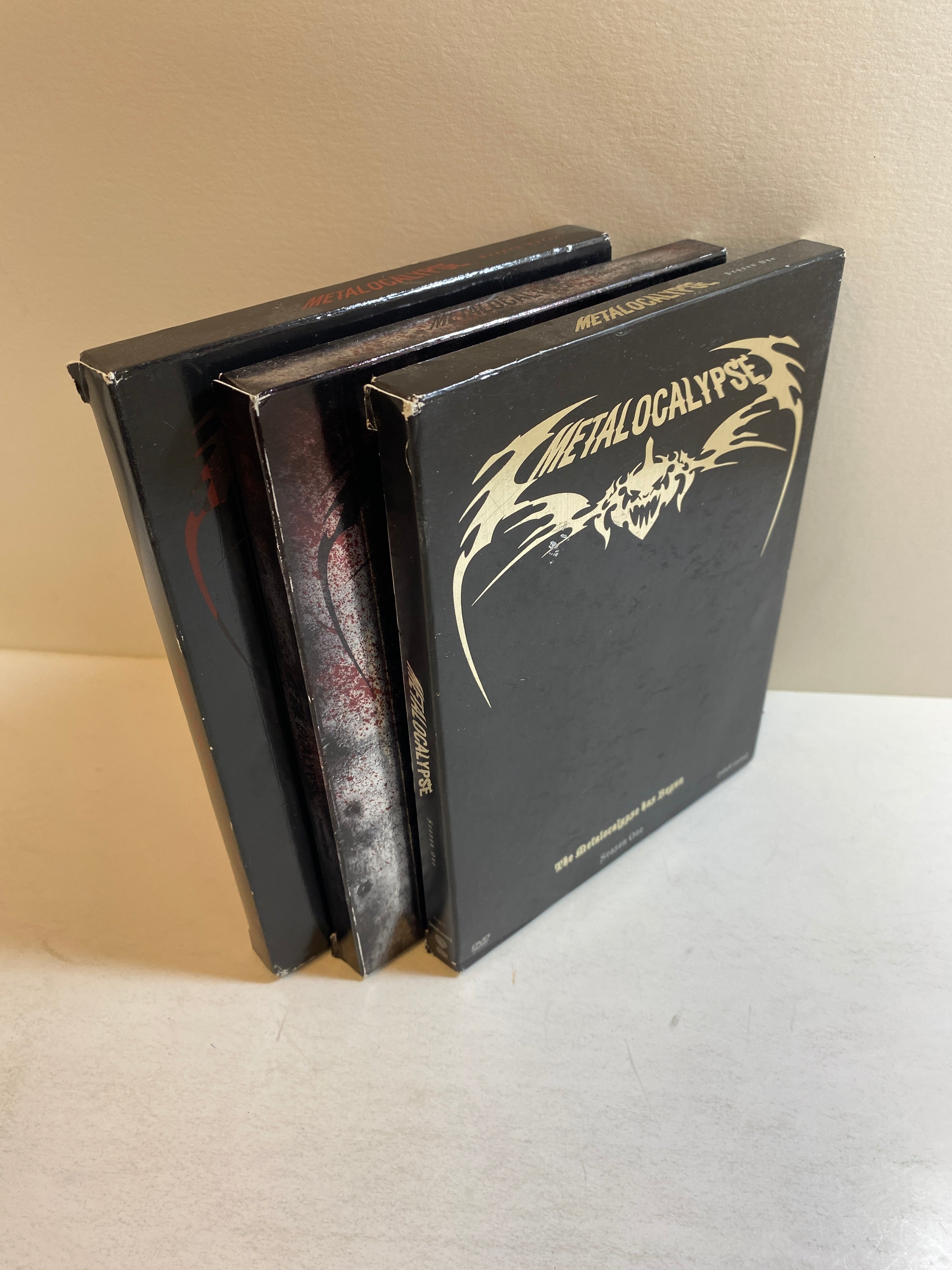 Lot of 3 Metalocalypse DVD Sets Seasons 1-3 2007-2010