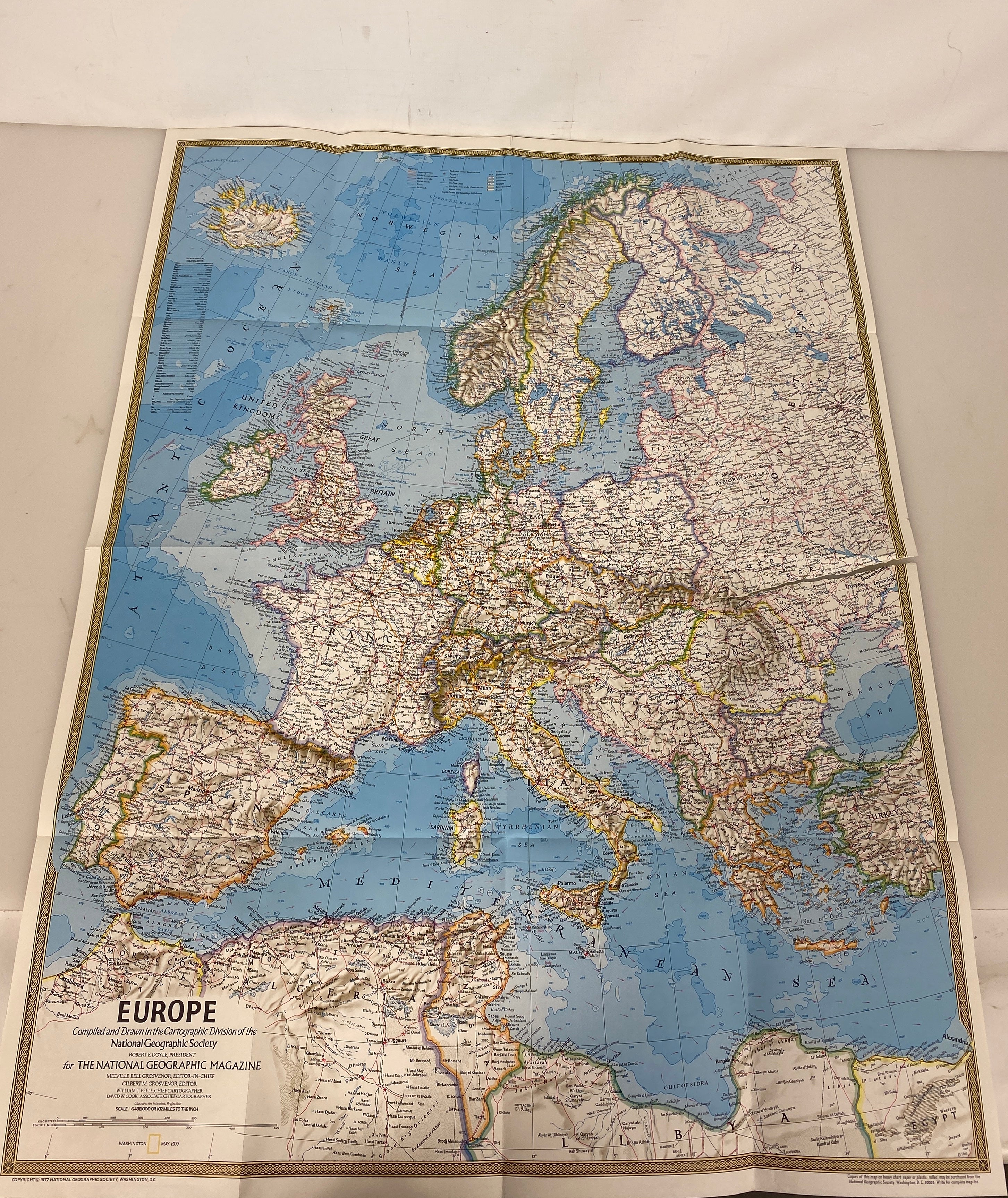 Lot of 3: Nat Geo Medieval England & Celtic Europe Maps/What is Stonehenge?