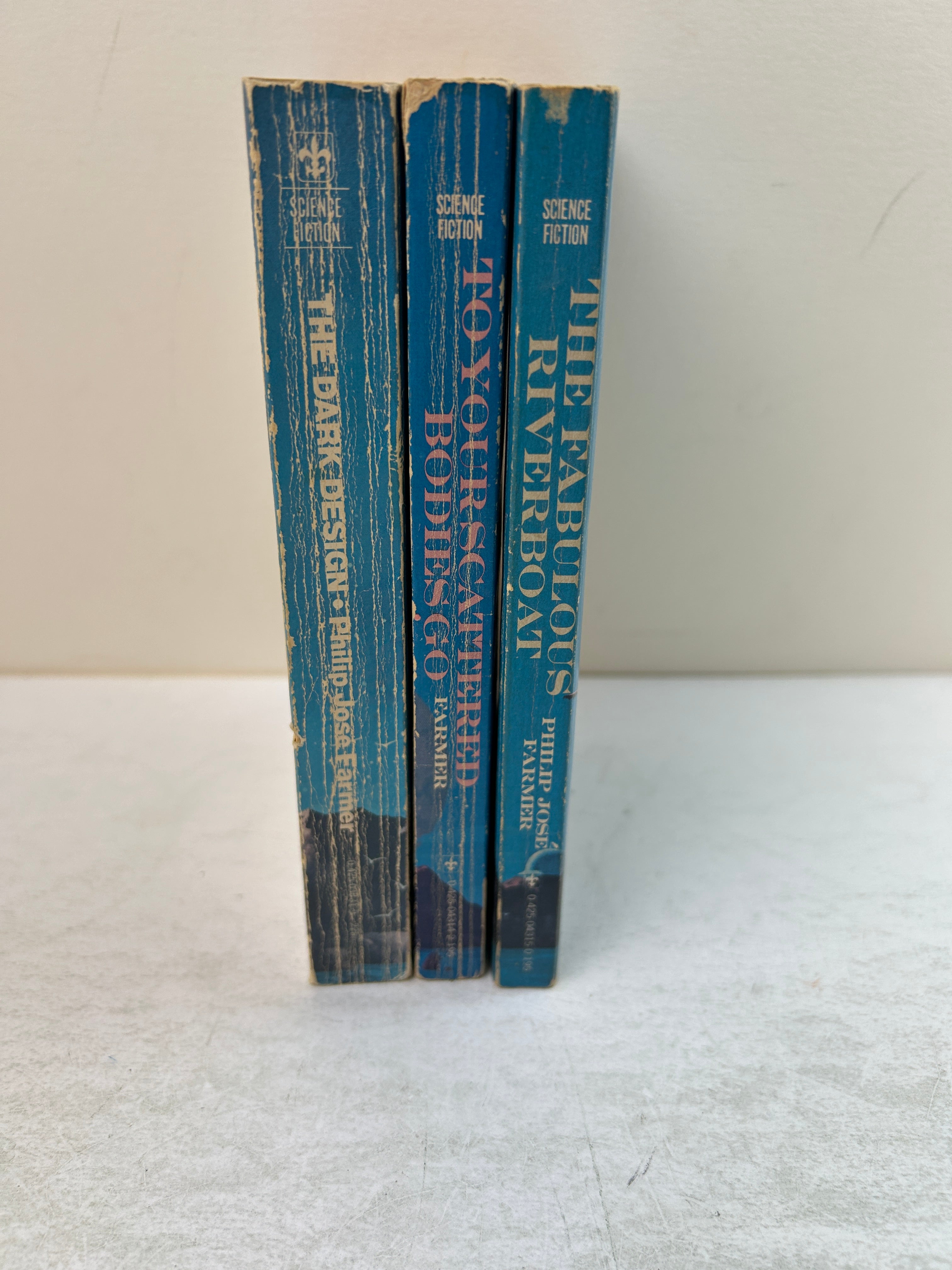 Lot of 3 Philip Jose Farmer Riverworld Trilogy 1971-1978 Paperbacks SC