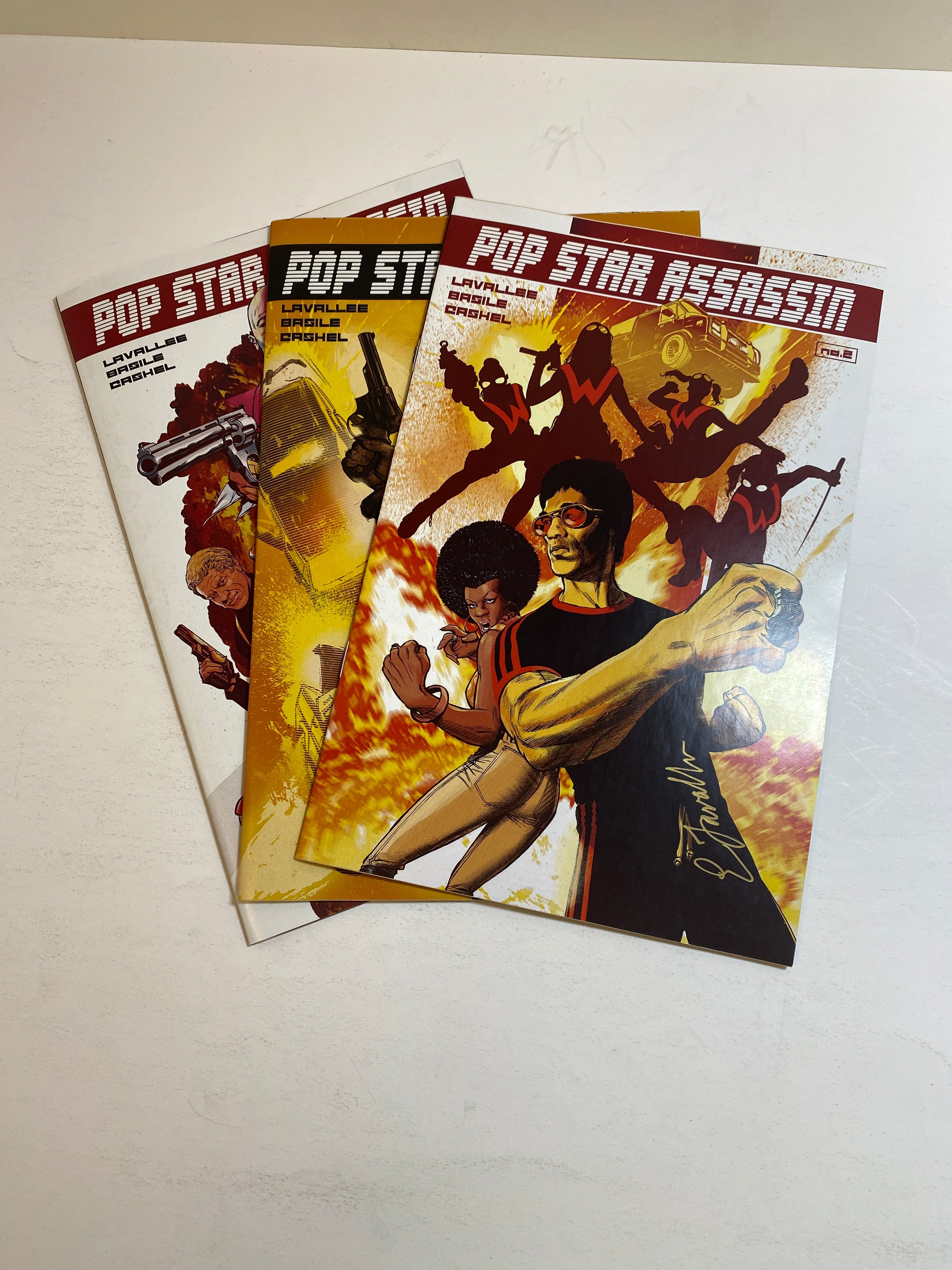Lot of 3 Pop star Assassin ACME Comic Books 2016 *signed*
