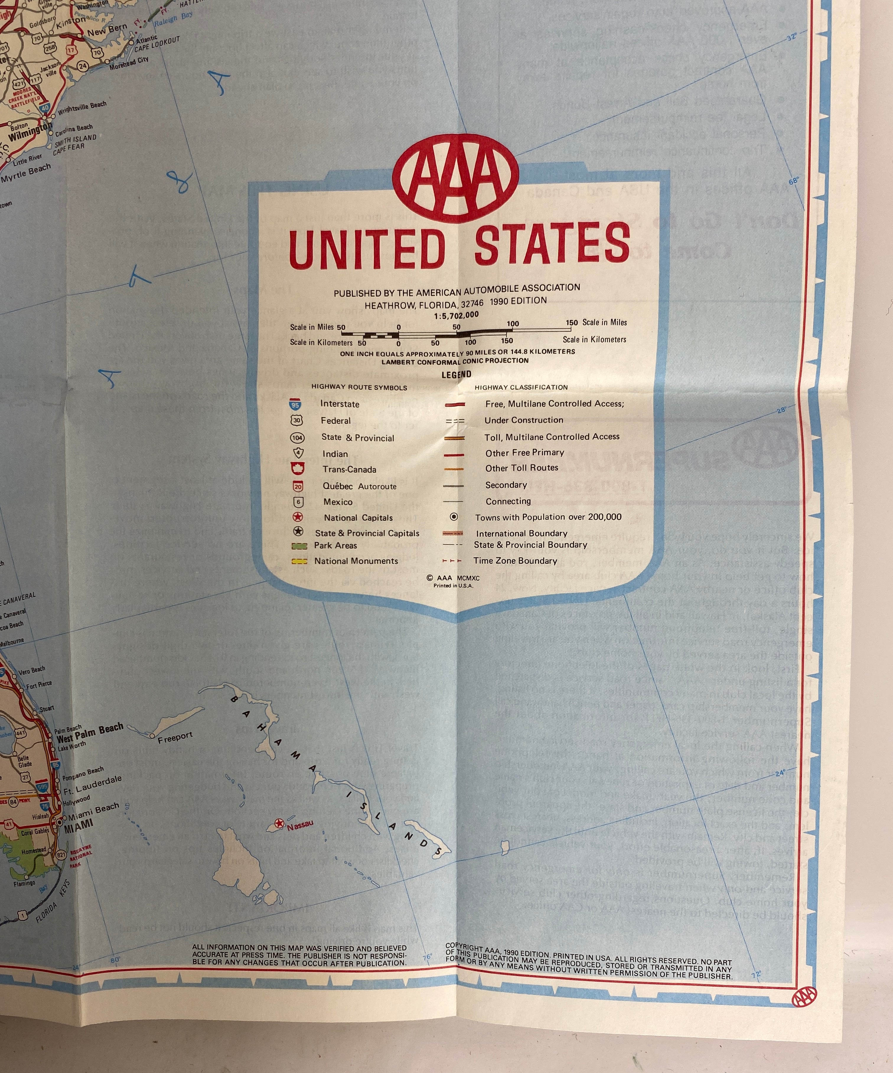 Lot of 3: Rand McNally Pocket Atlas/AAA USA Map/Hammond's Superior Map of USA