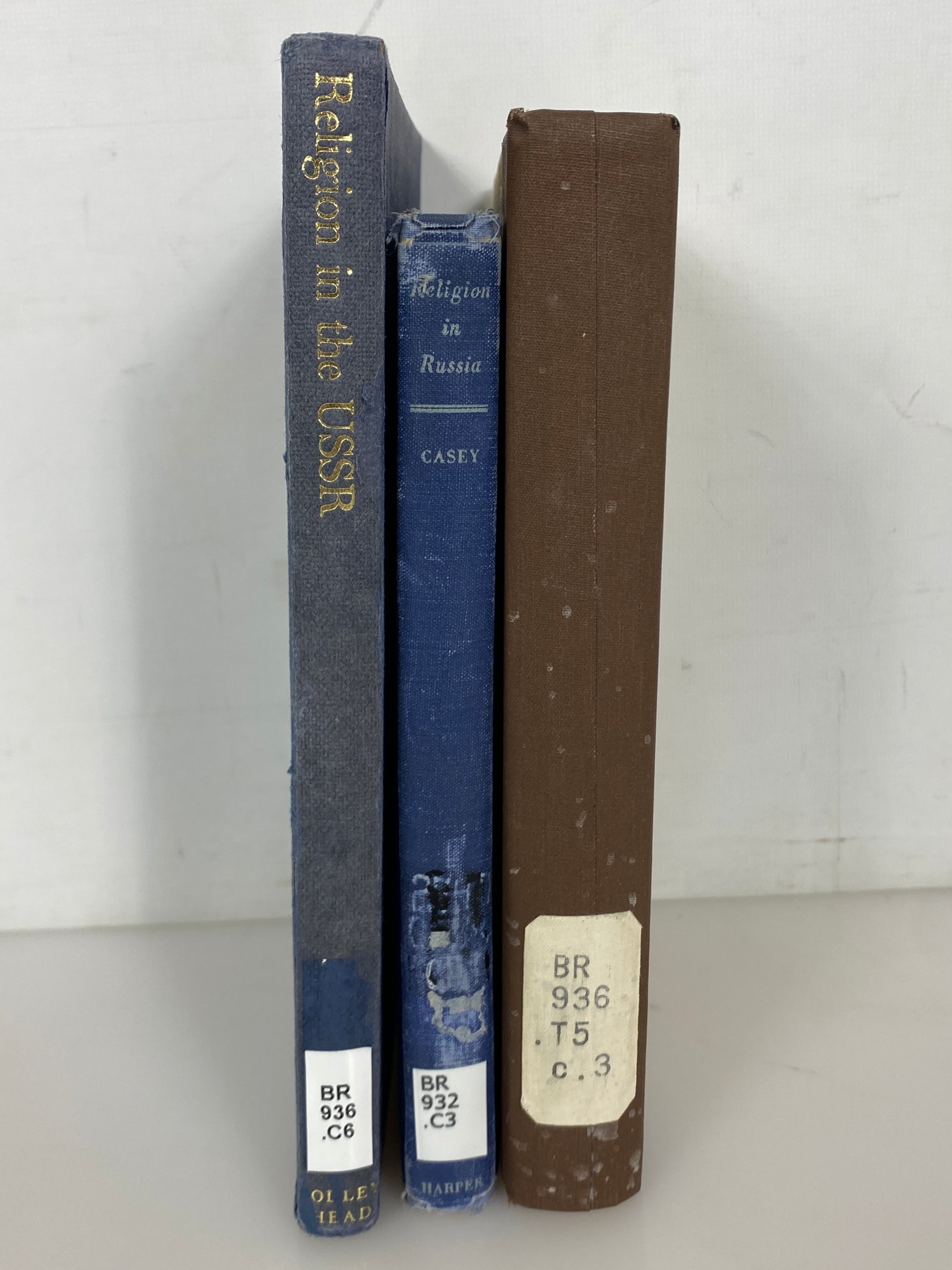 Lot of 3: Religion in Russia/Soviet Russia/USSR 1942-1968 Ex-Library HC