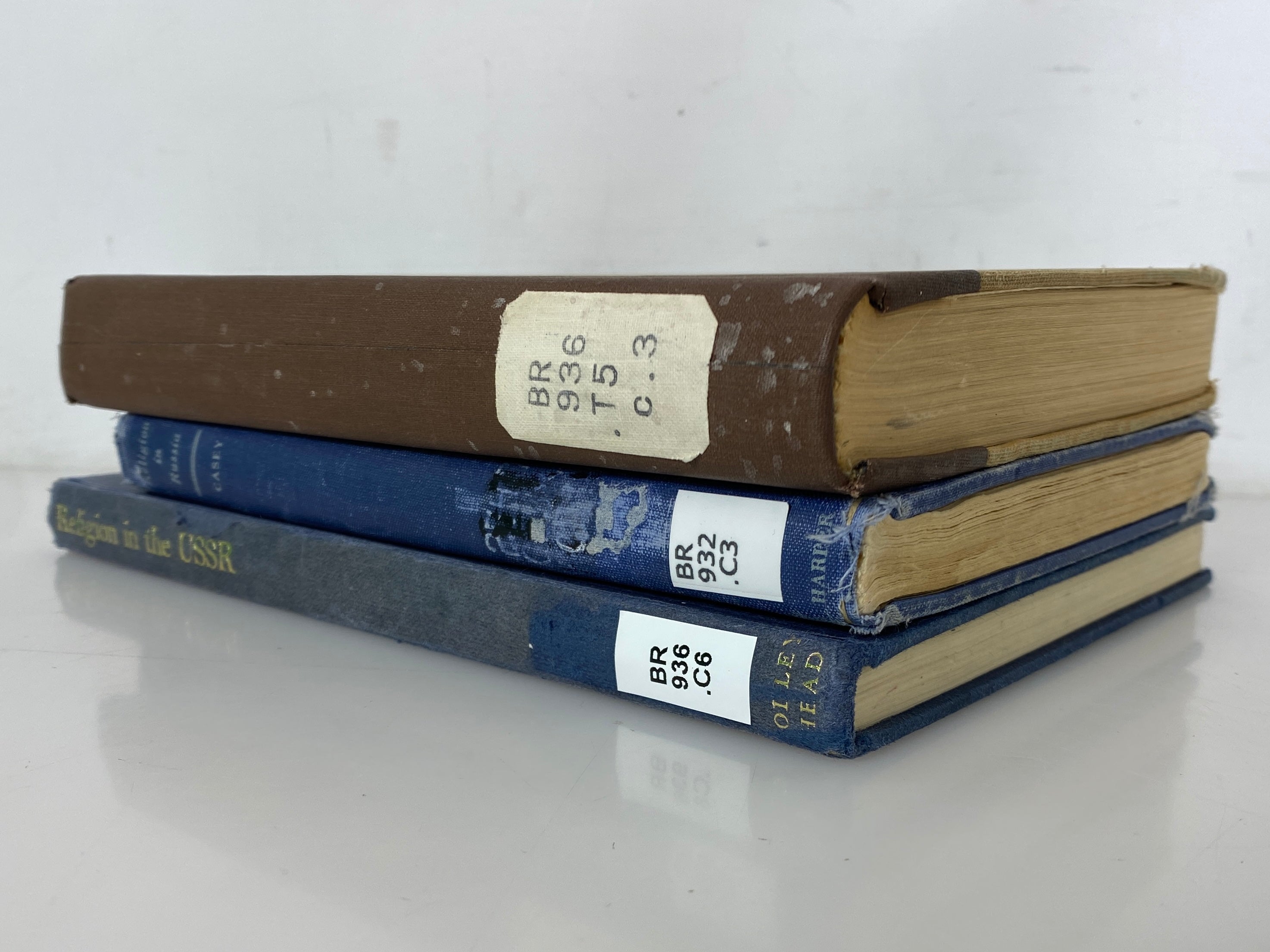Lot of 3: Religion in Russia/Soviet Russia/USSR 1942-1968 Ex-Library HC
