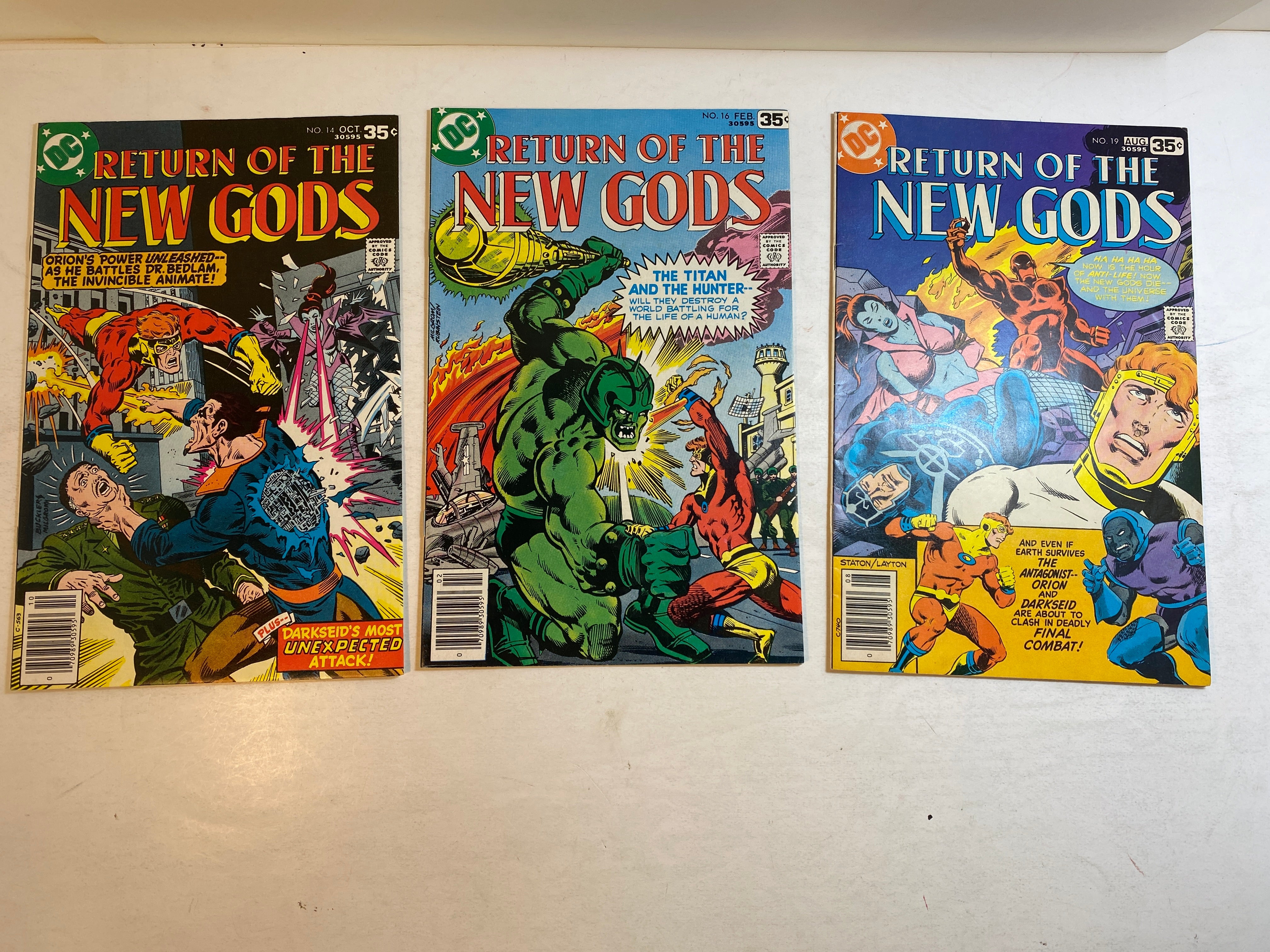 Lot of 3 Return of the New Gods DC Comics 1977-1978