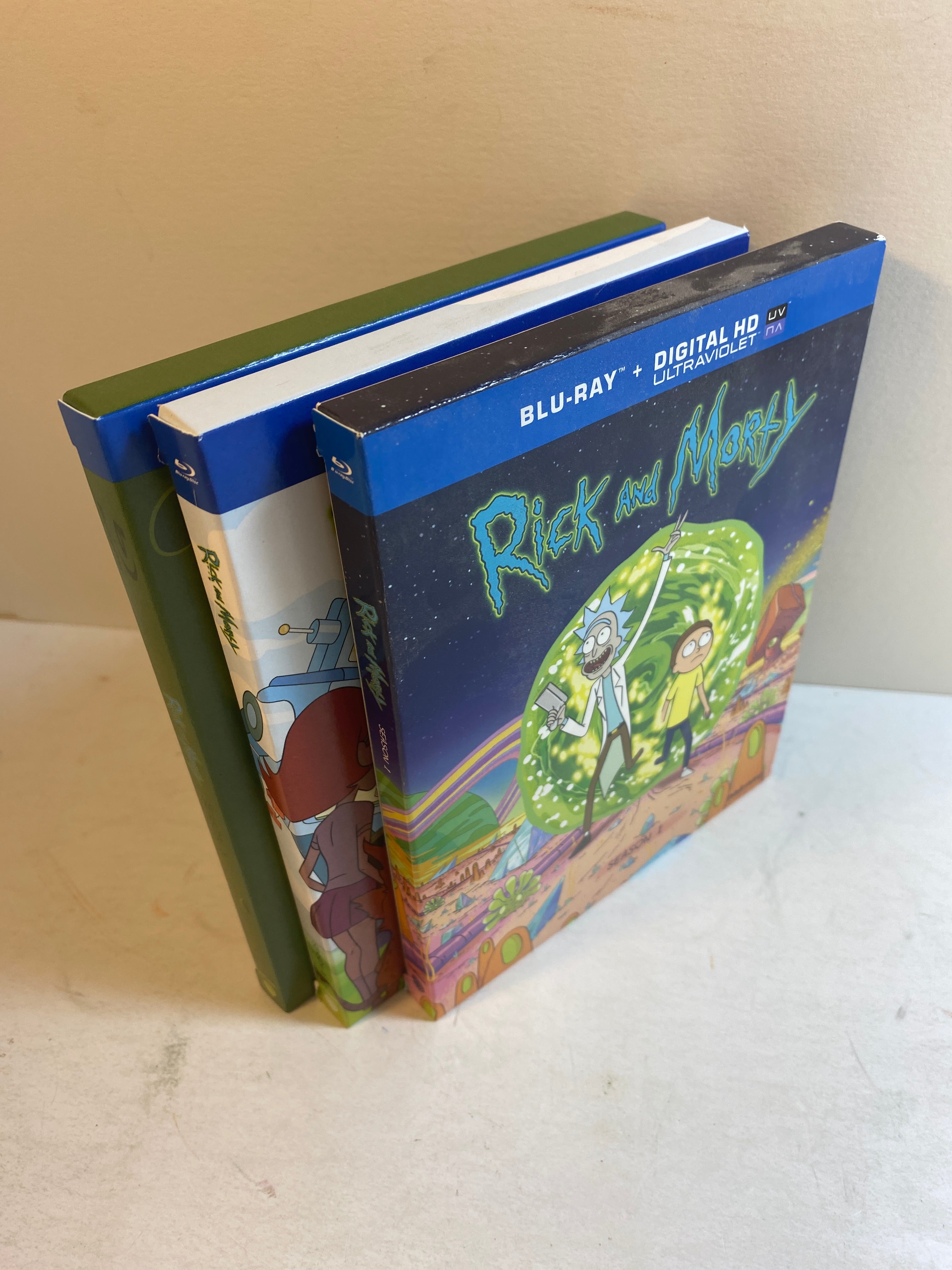 Lot of 3 Rick and Morty Blu Ray Seasons 1-3