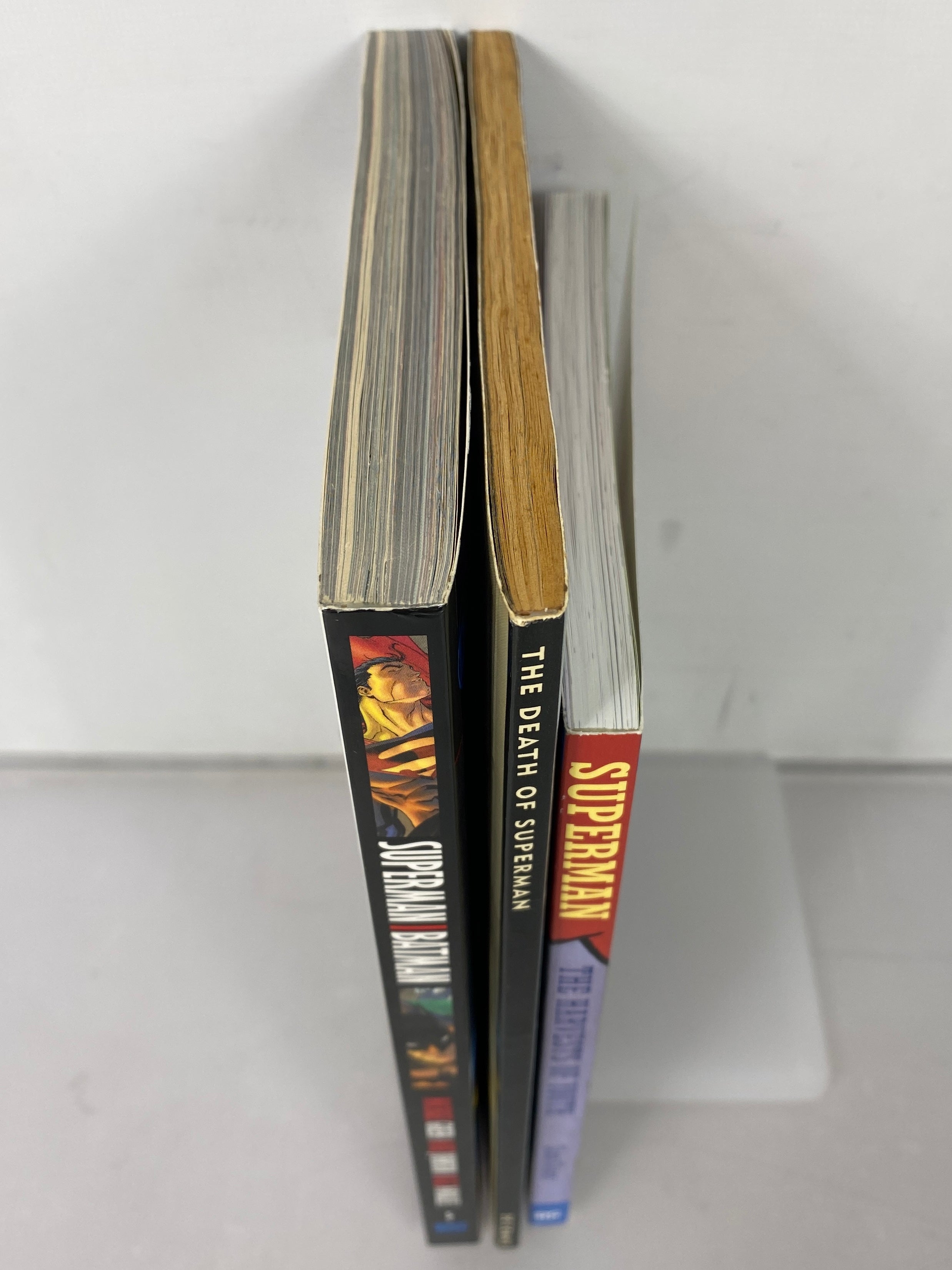 Lot of 3 Superman Graphic Novels: Death, Batman, Harvest of Youth SC