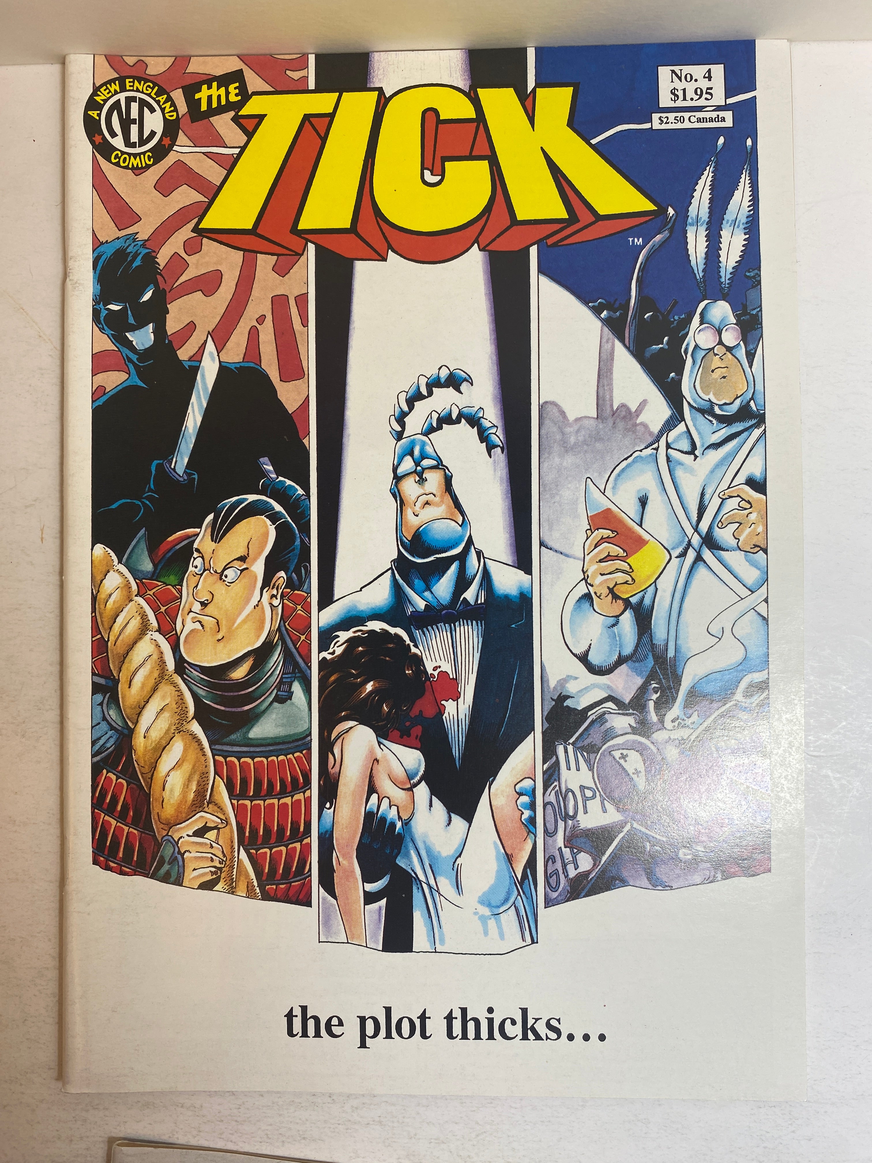 Lot of 3 The Tick New England Comics 1989