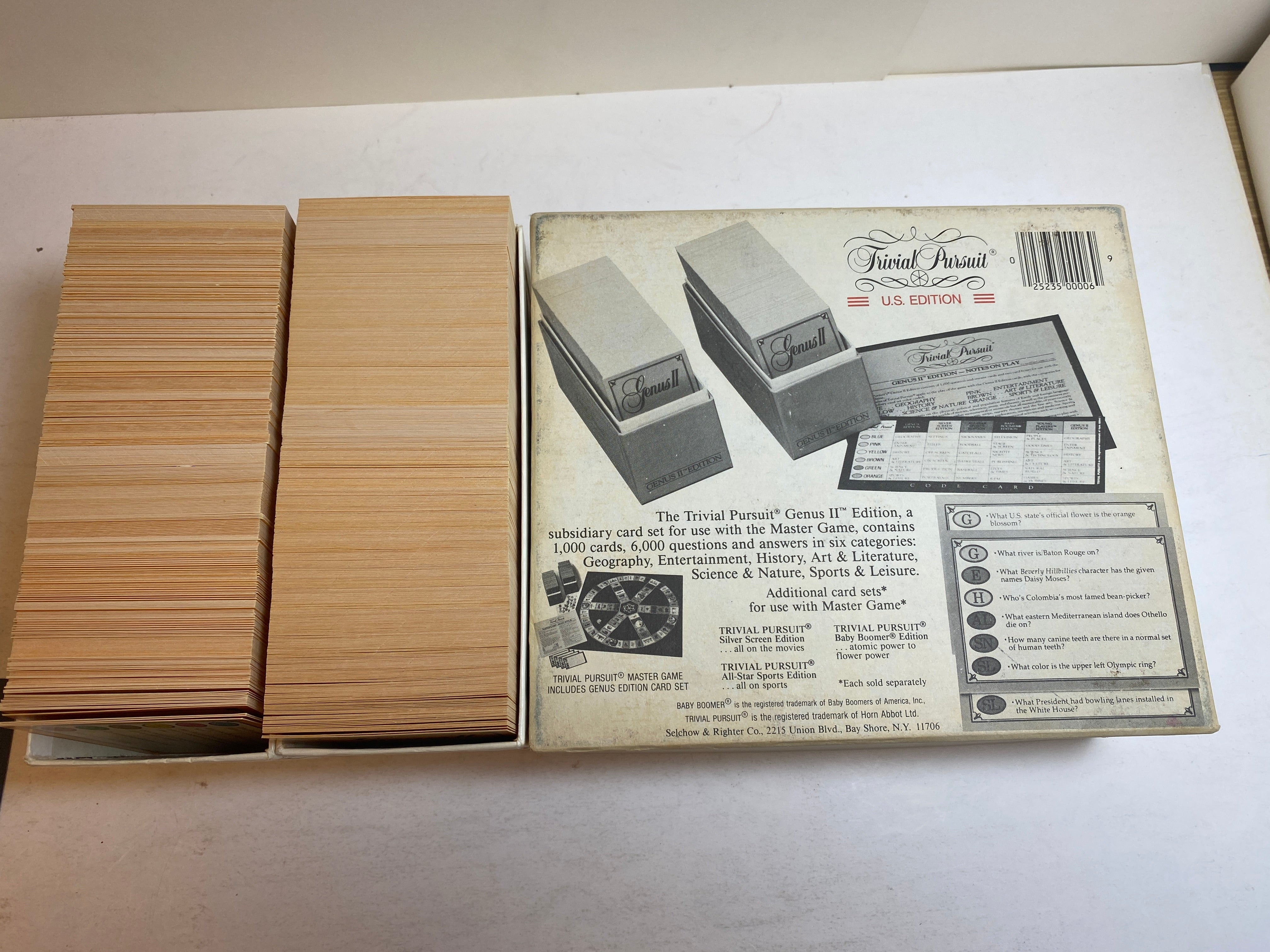 Lot of 3 Trivial Pursuit Genus, Genus II, Baby Boomer Edition 1981-1984