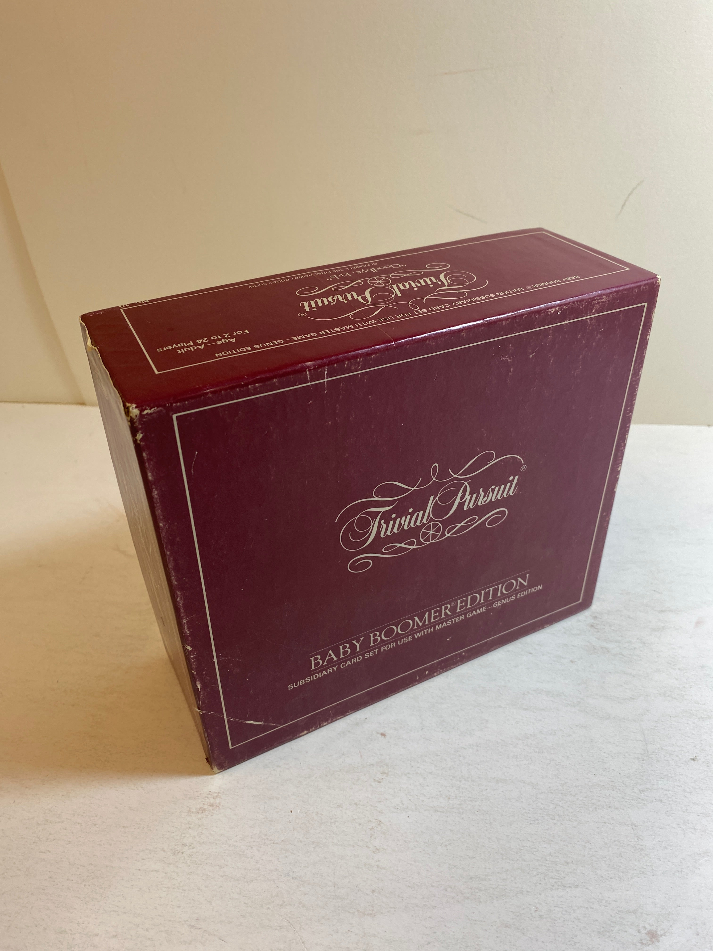 Lot of 3 Trivial Pursuit Genus, Genus II, Baby Boomer Edition 1981-1984