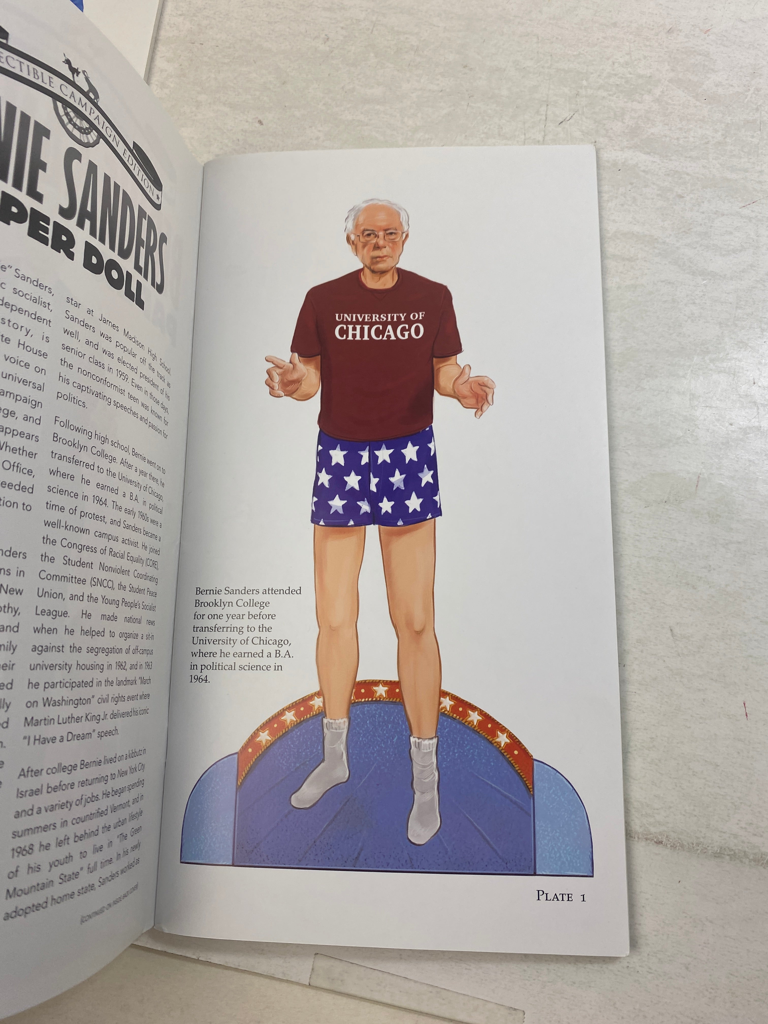 Lot of 3 Trump Clinton Sanders Paper Doll Books Election 2016