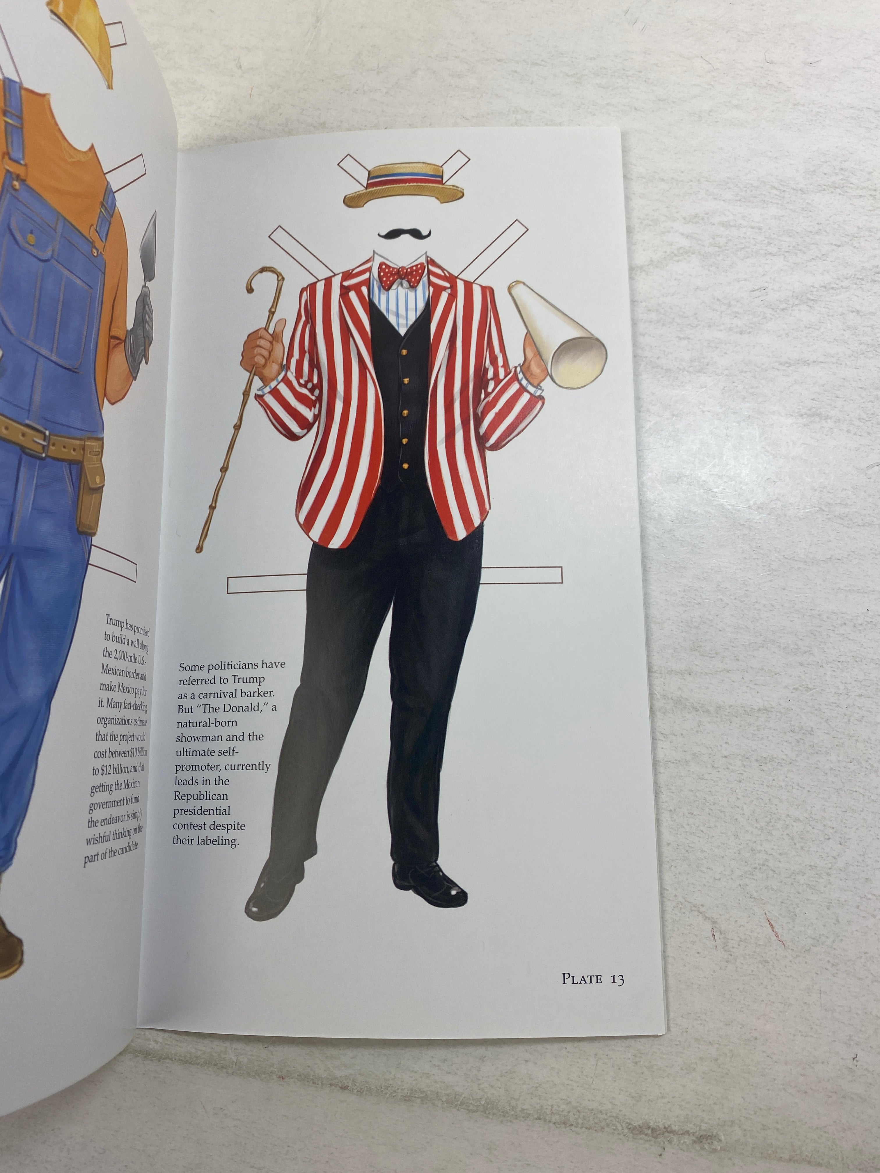 Lot of 3 Trump Clinton Sanders Paper Doll Books Election 2016