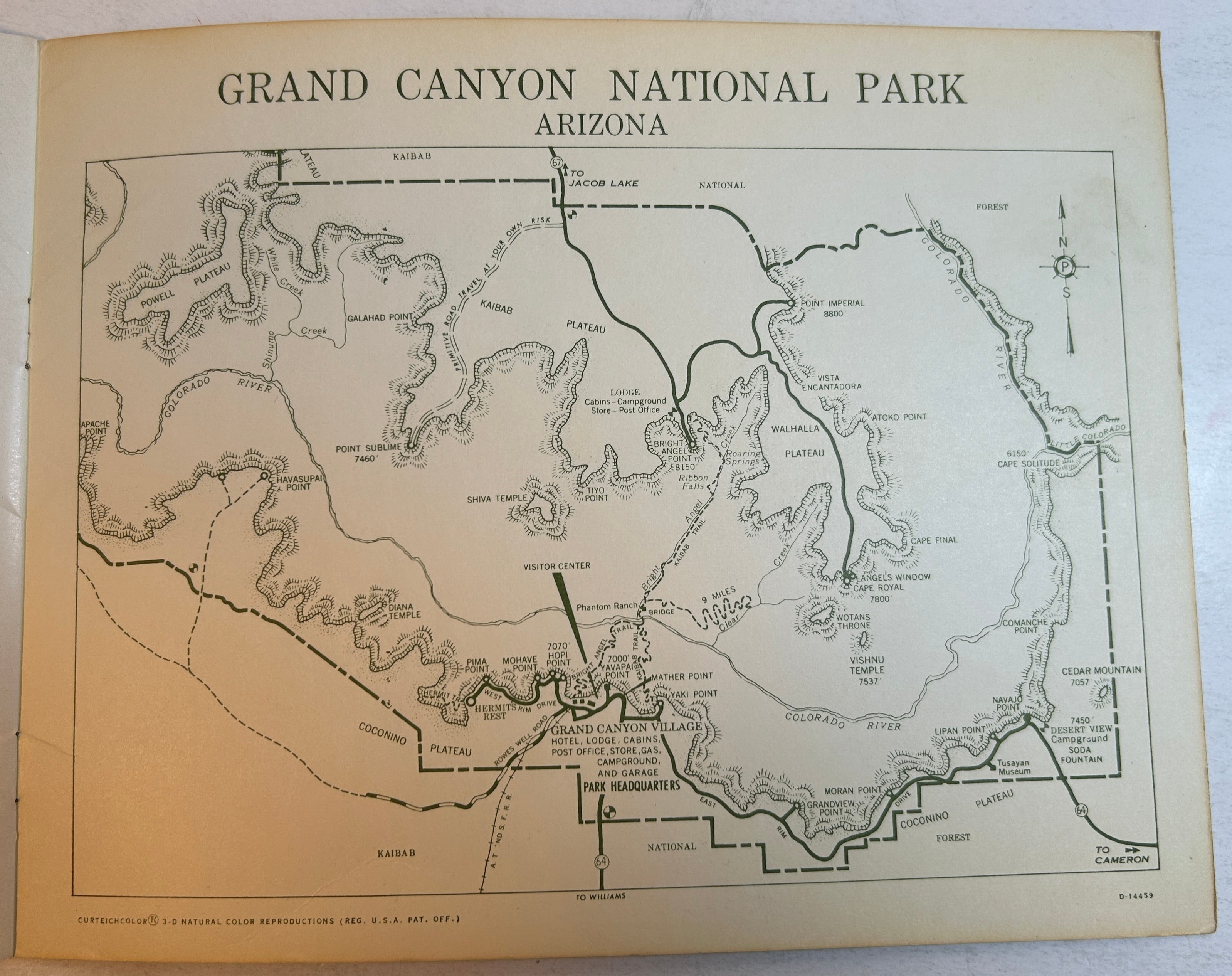 Lot of 3 Vint National Park Souvenir Books Grand Canyon/Rocky Mtn/Pike's Peak SC