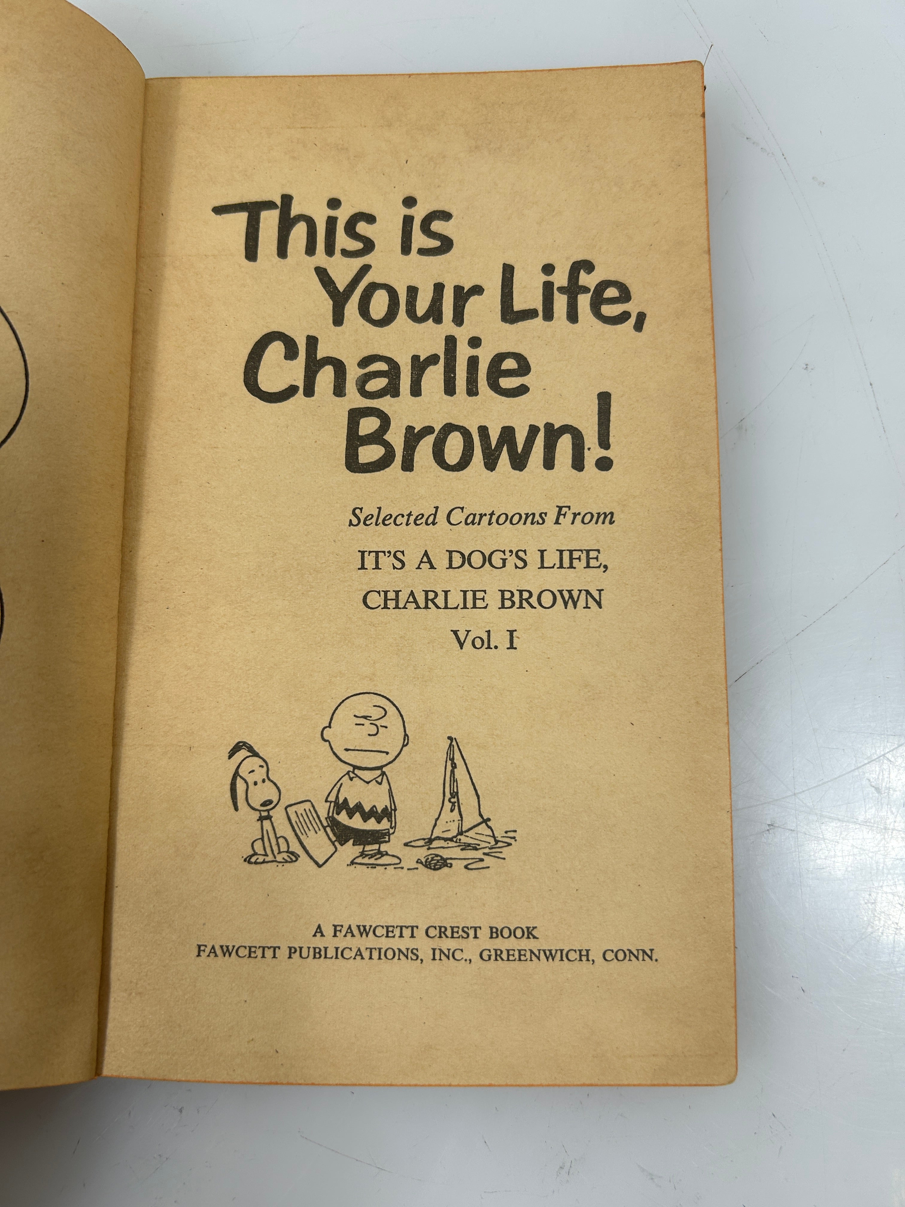 Lot of 3 Vintage 1960-70’s Snoopy Peanuts Comic Paperback Books Charlie Brown