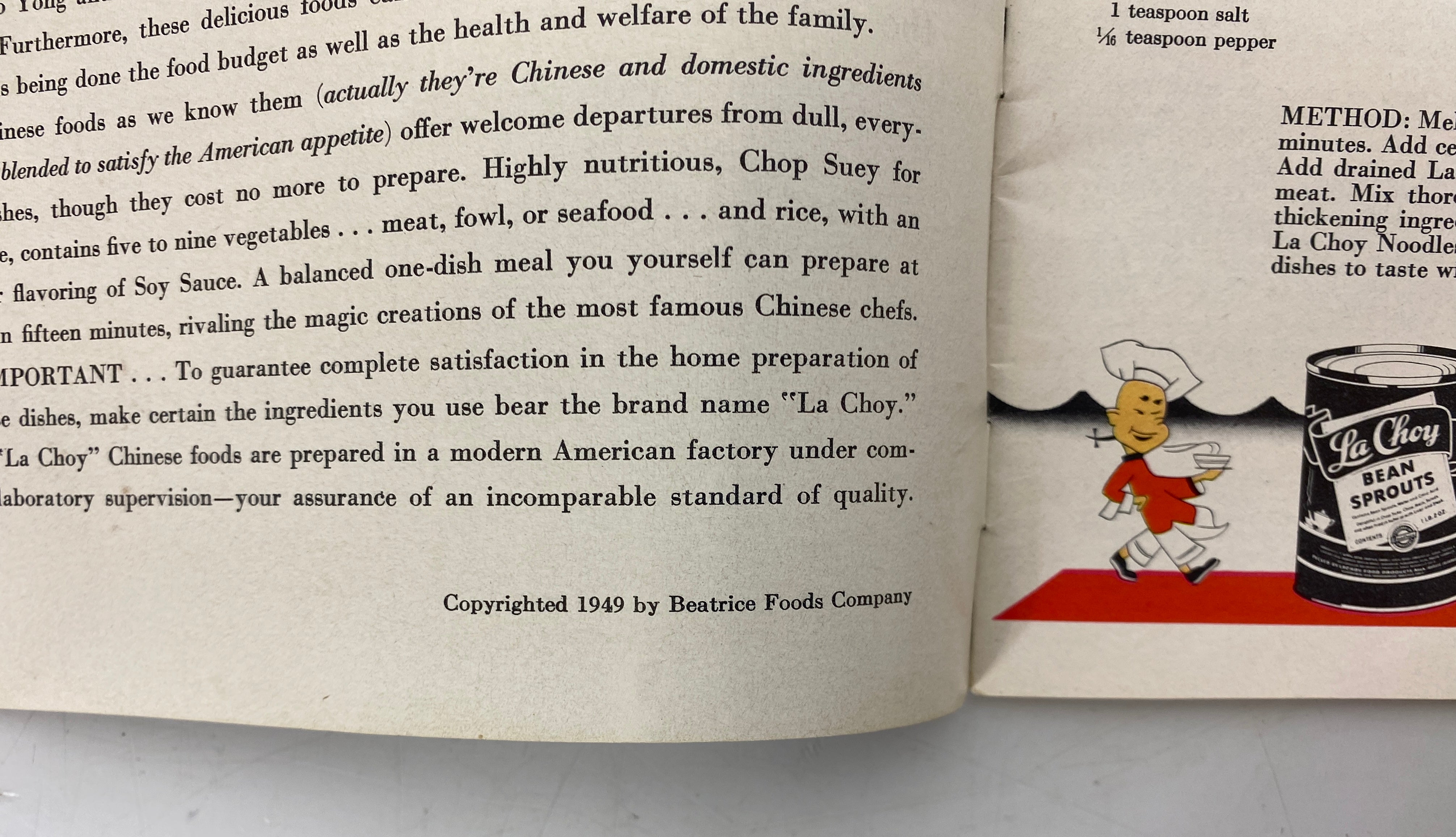 Lot of 3 Vintage Chinese Cooking Booklets La Choy/Sybil's Guide/Women's Circle