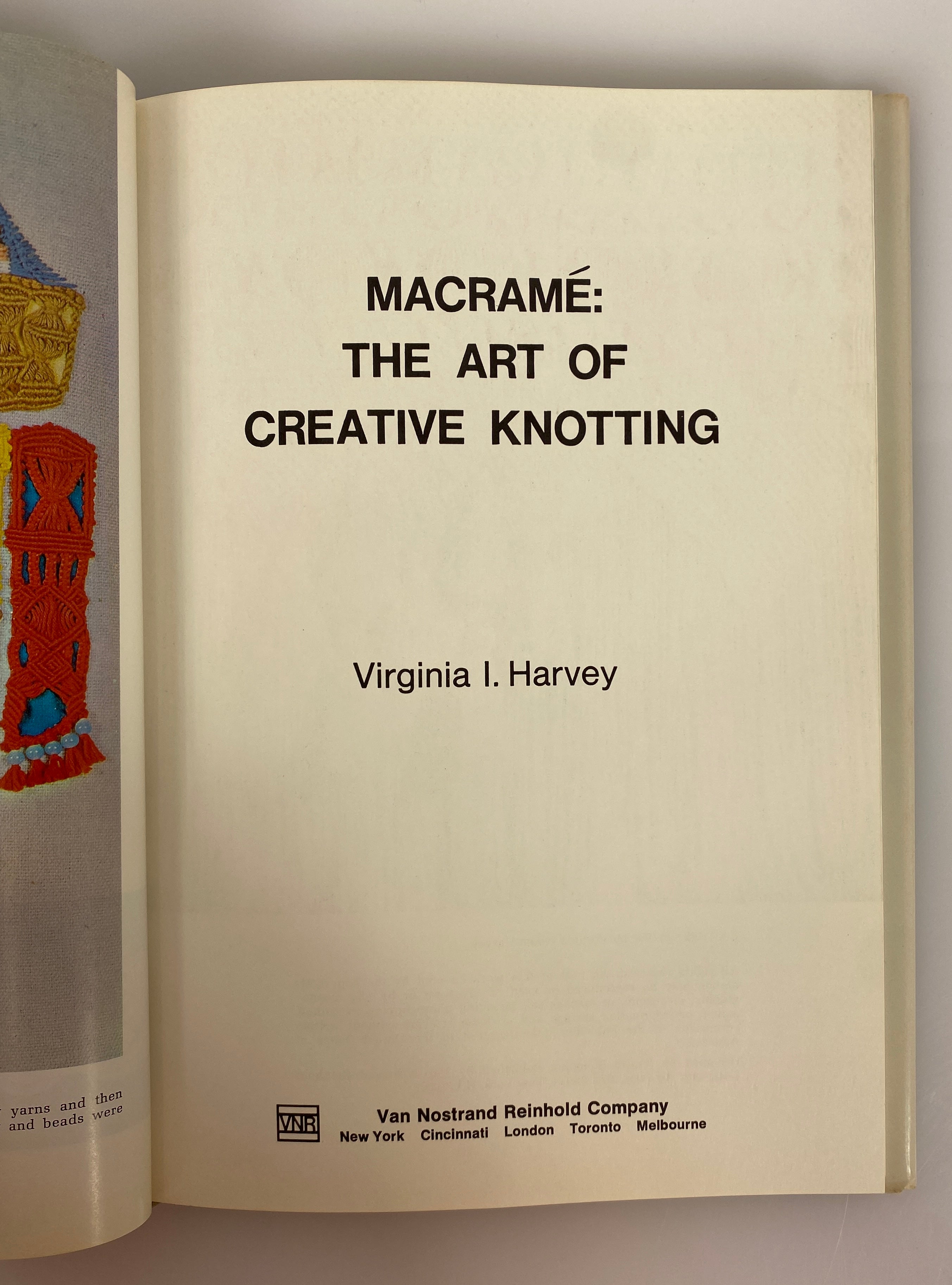 Lot of 3 Vintage Macrame Books by Harvey/Phillips/Ackerman 1967-1971