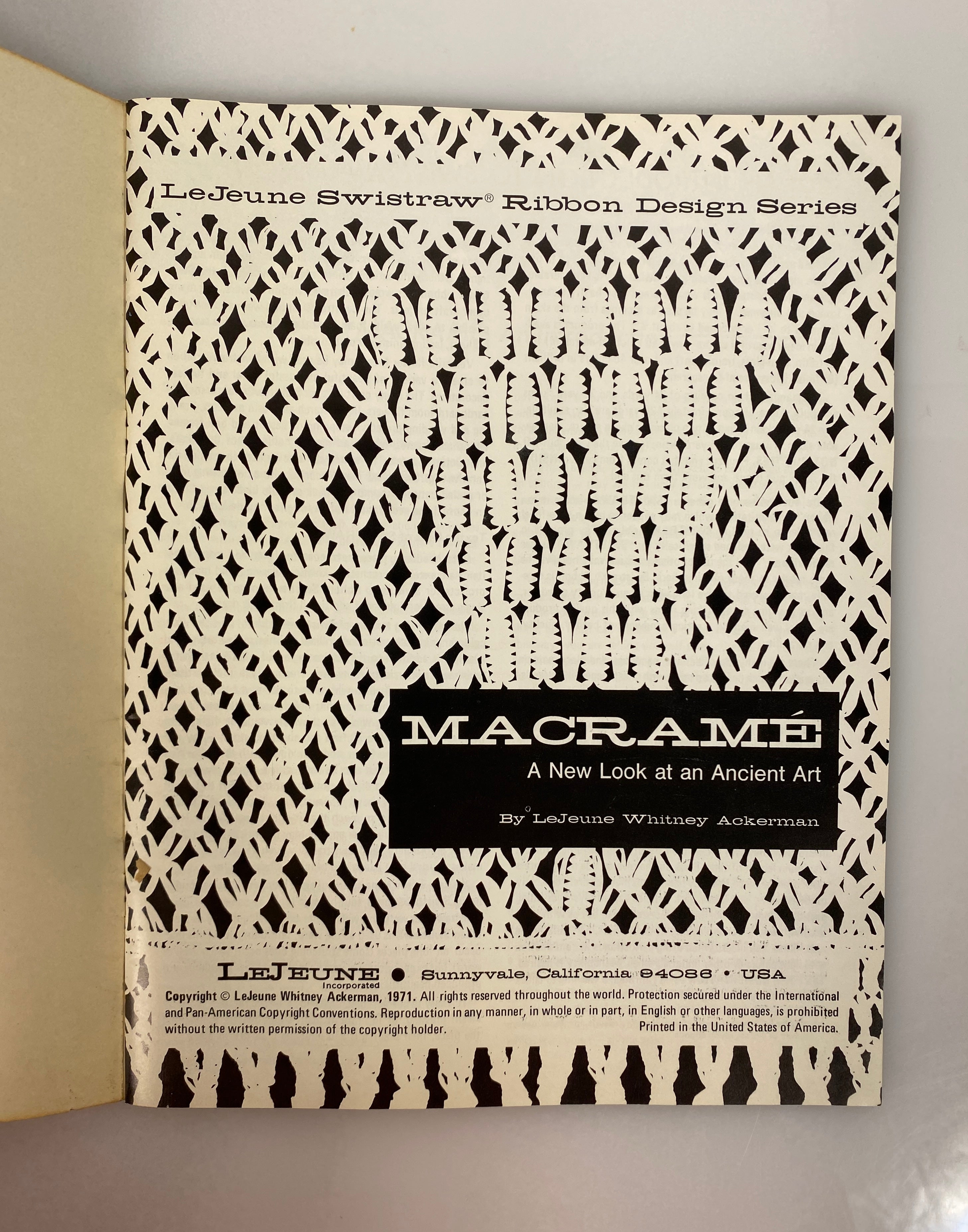 Lot of 3 Vintage Macrame Books by Harvey/Phillips/Ackerman 1967-1971