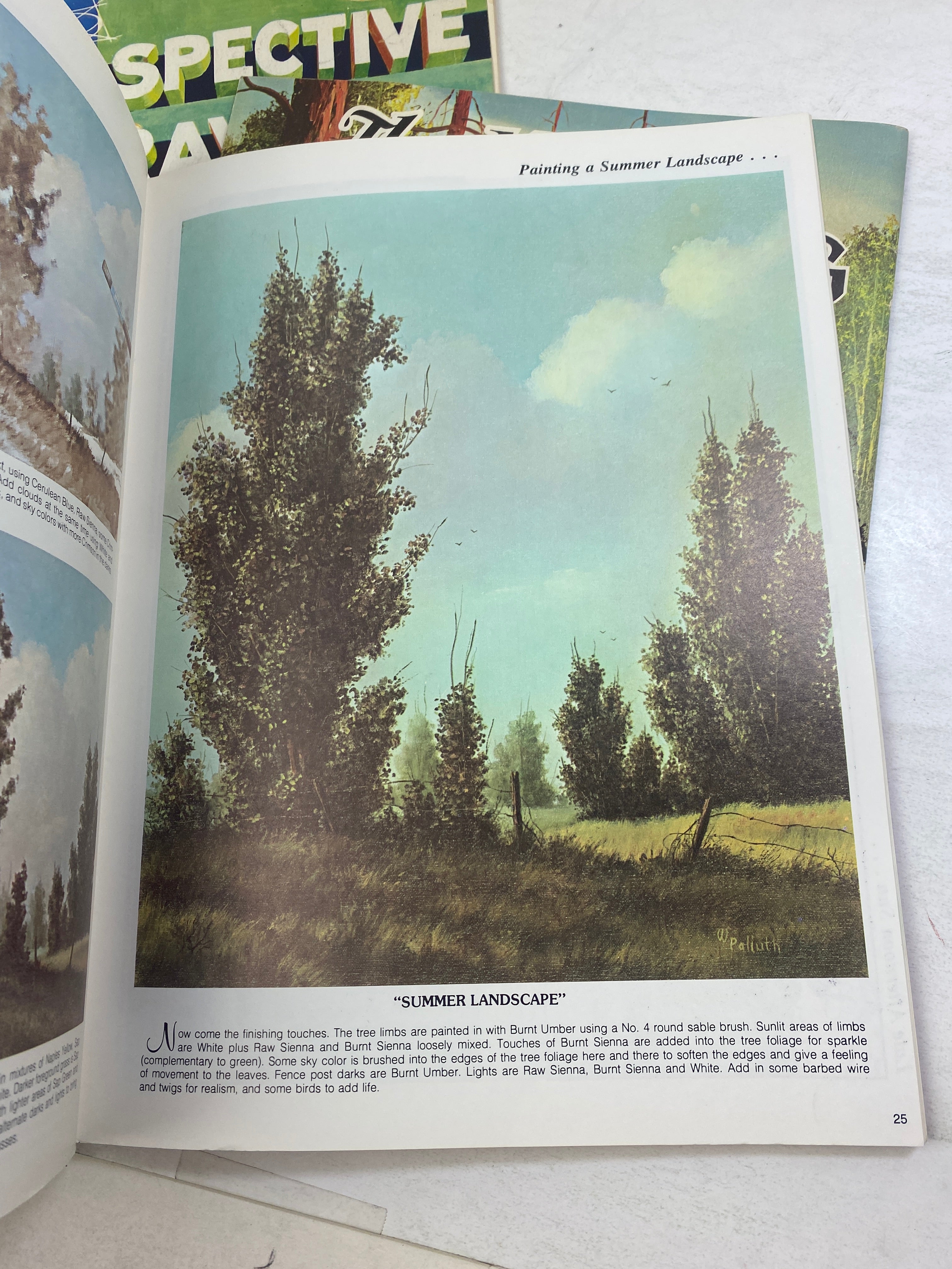 Lot of 3 Vintage Painting Instructional Books