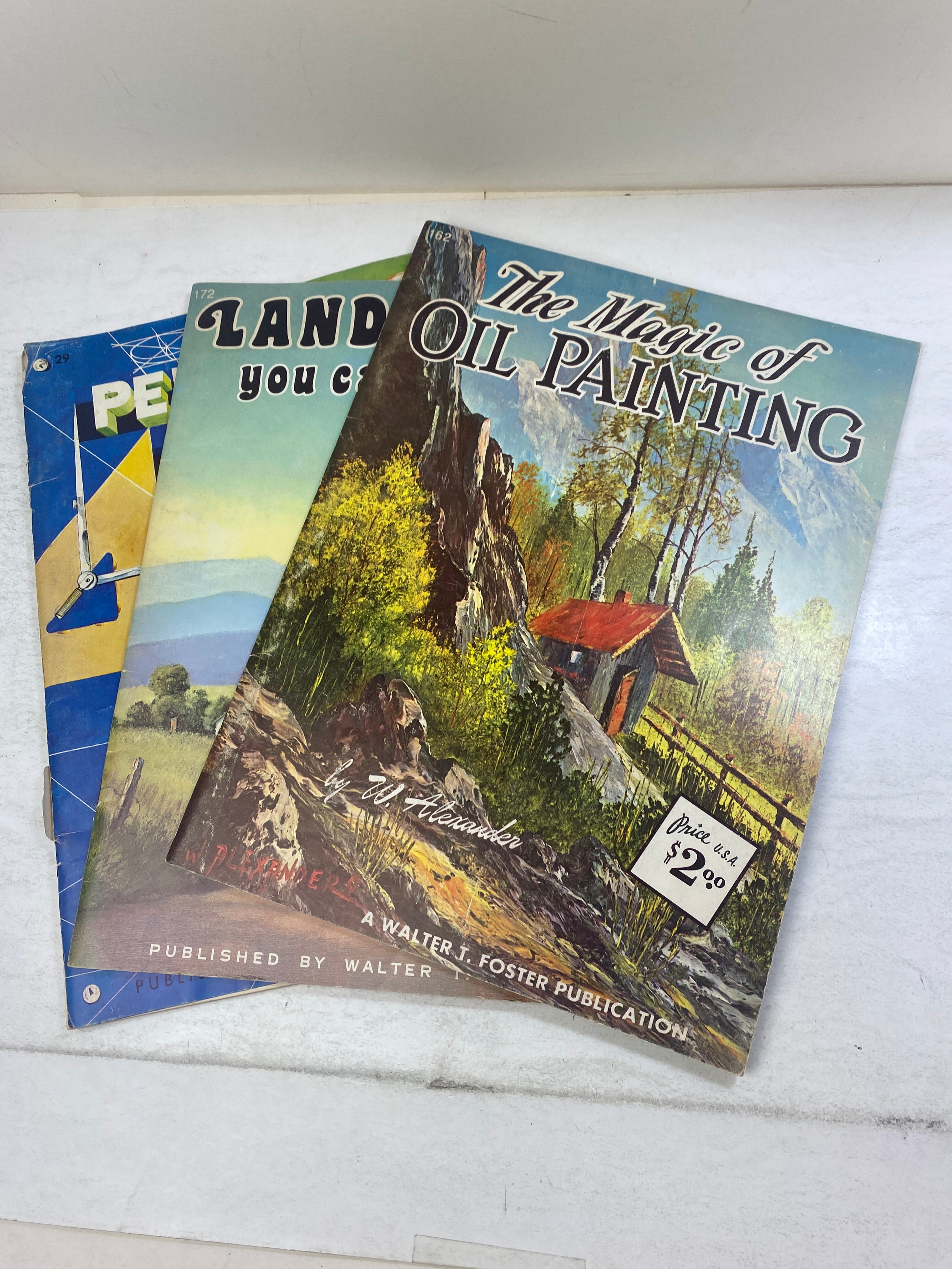 Lot of 3 Vintage Painting Instructional Books
