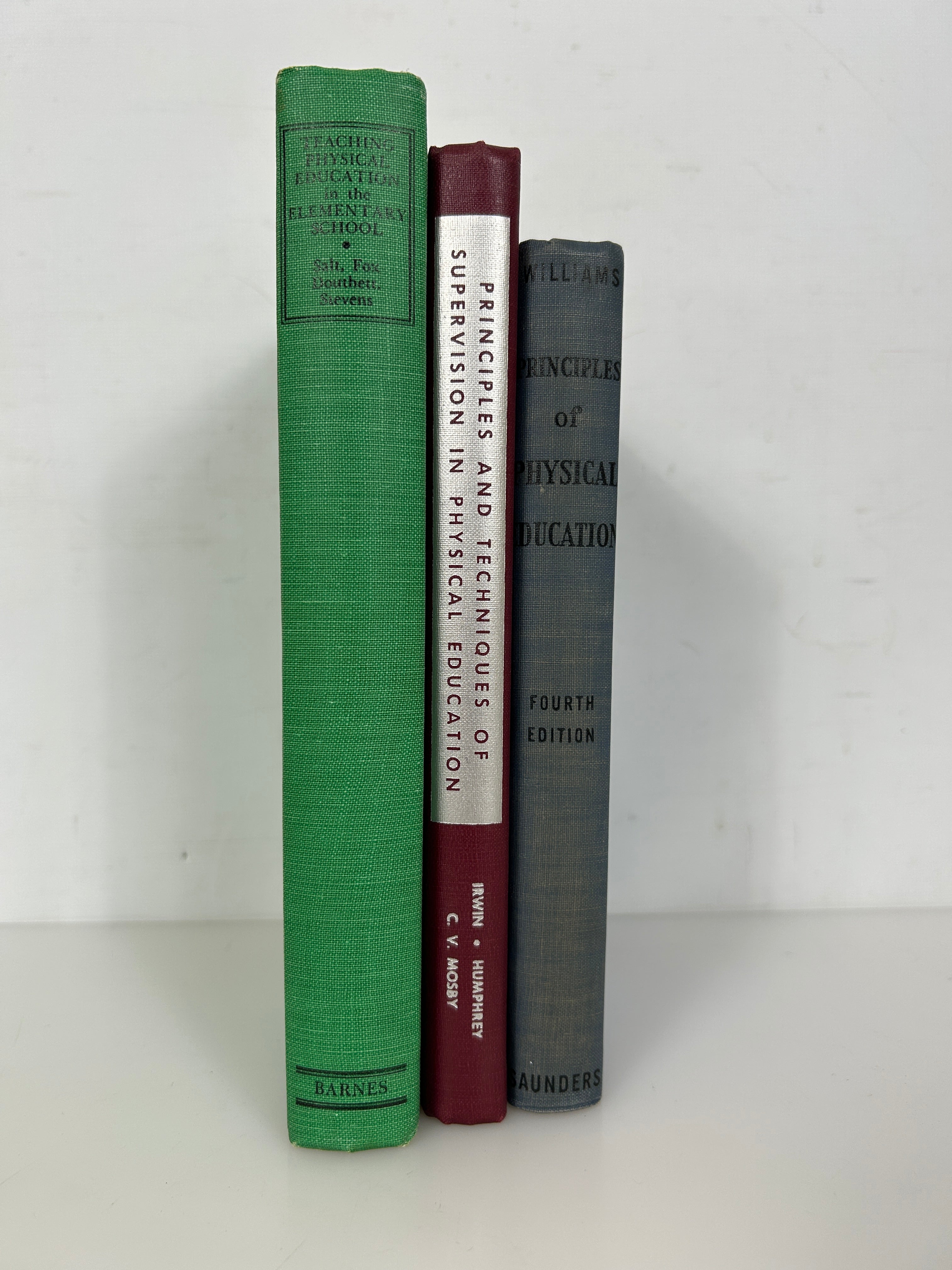 Lot of 3 Vintage Physical Education Textbooks 1942-54 HC