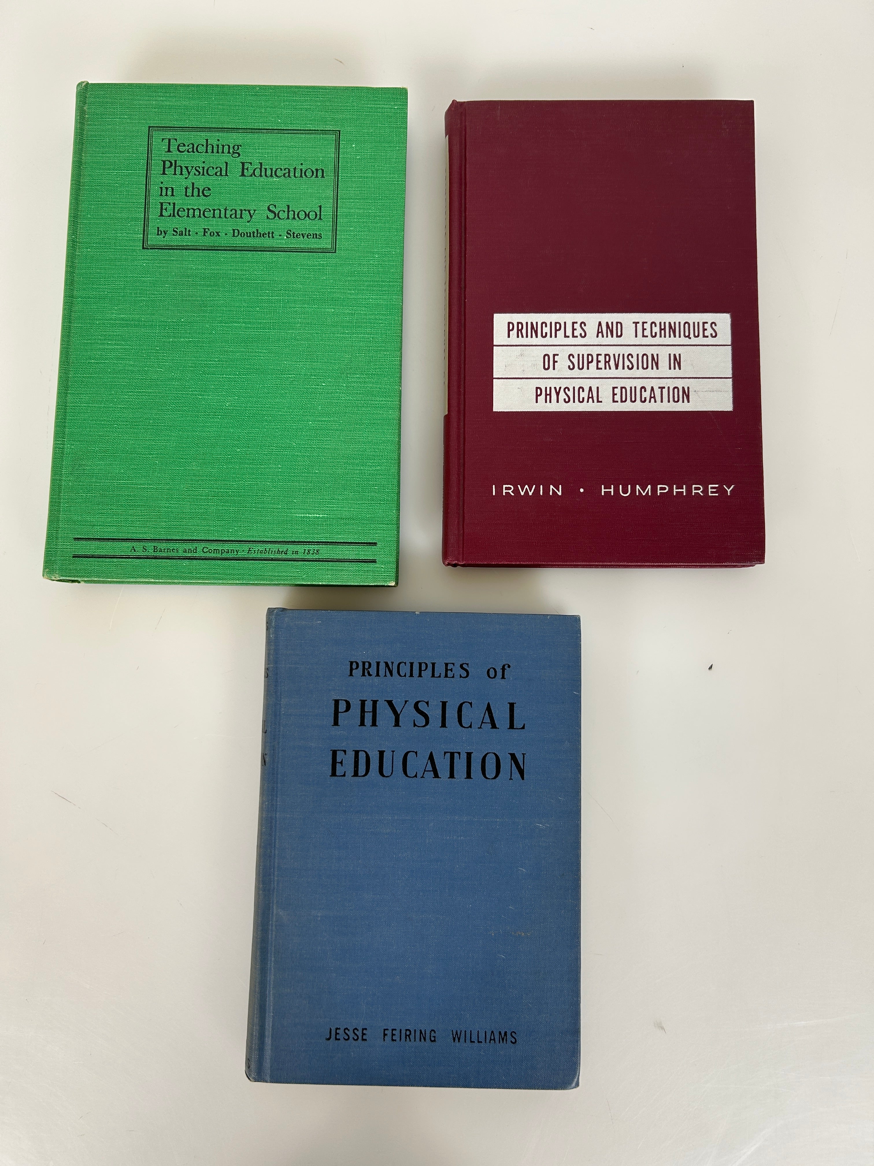 Lot of 3 Vintage Physical Education Textbooks 1942-54 HC