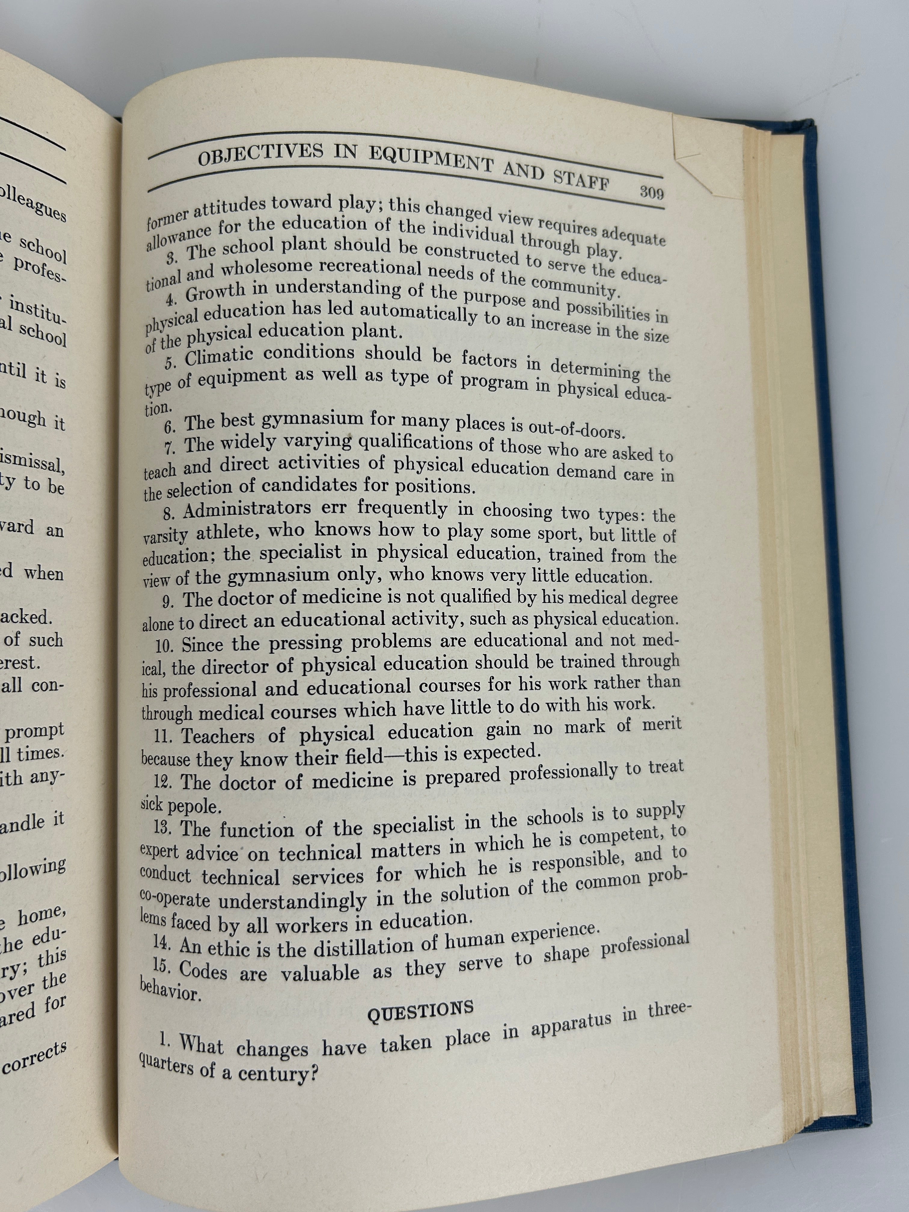 Lot of 3 Vintage Physical Education Textbooks 1942-54 HC