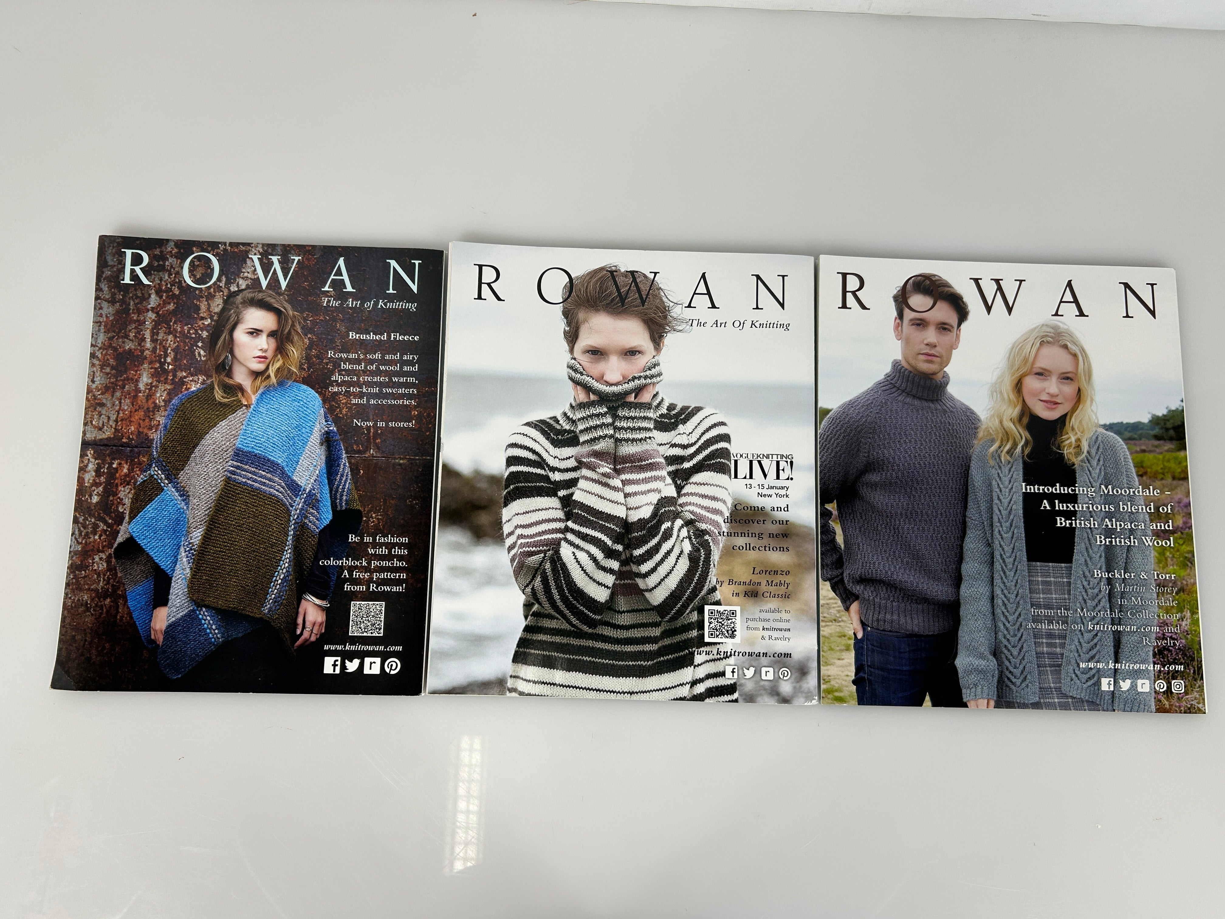 Lot of 3 Vogue Knitting Magazines Winter Issues 14/15, 16/17, 18/19
