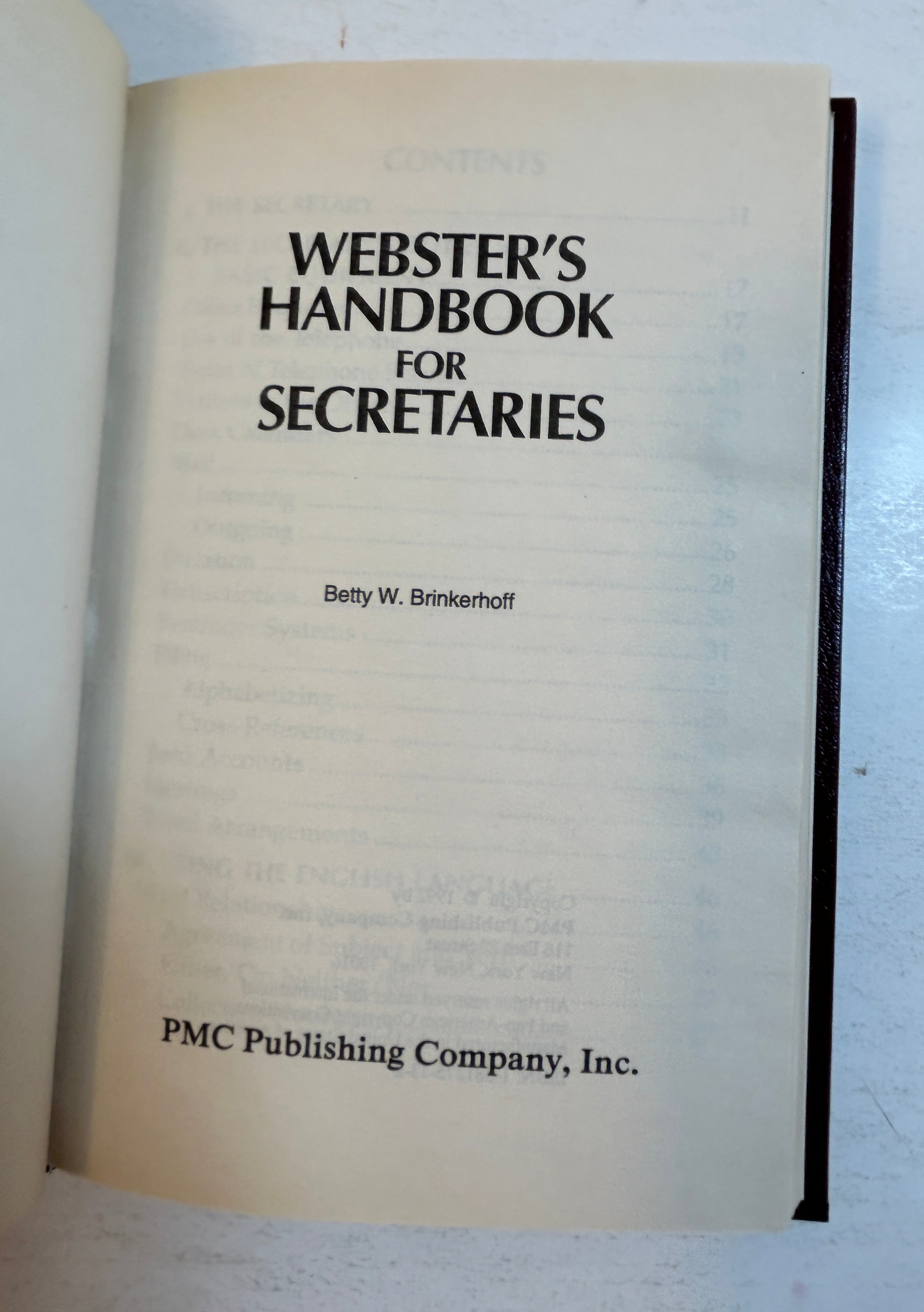 Lot of 3 Webster's Reference Vol: Grammar, Thesaurus, and Secretary's Handbook HC