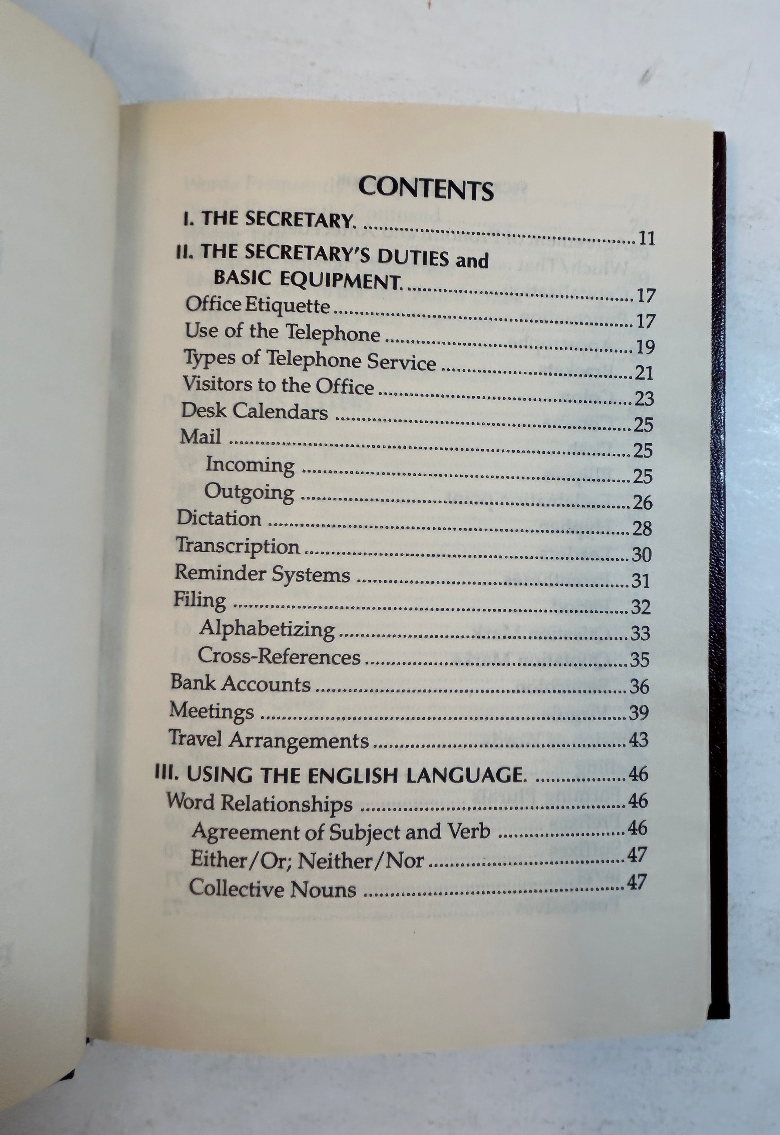 Lot of 3 Webster's Reference Vol: Grammar, Thesaurus, and Secretary's Handbook HC