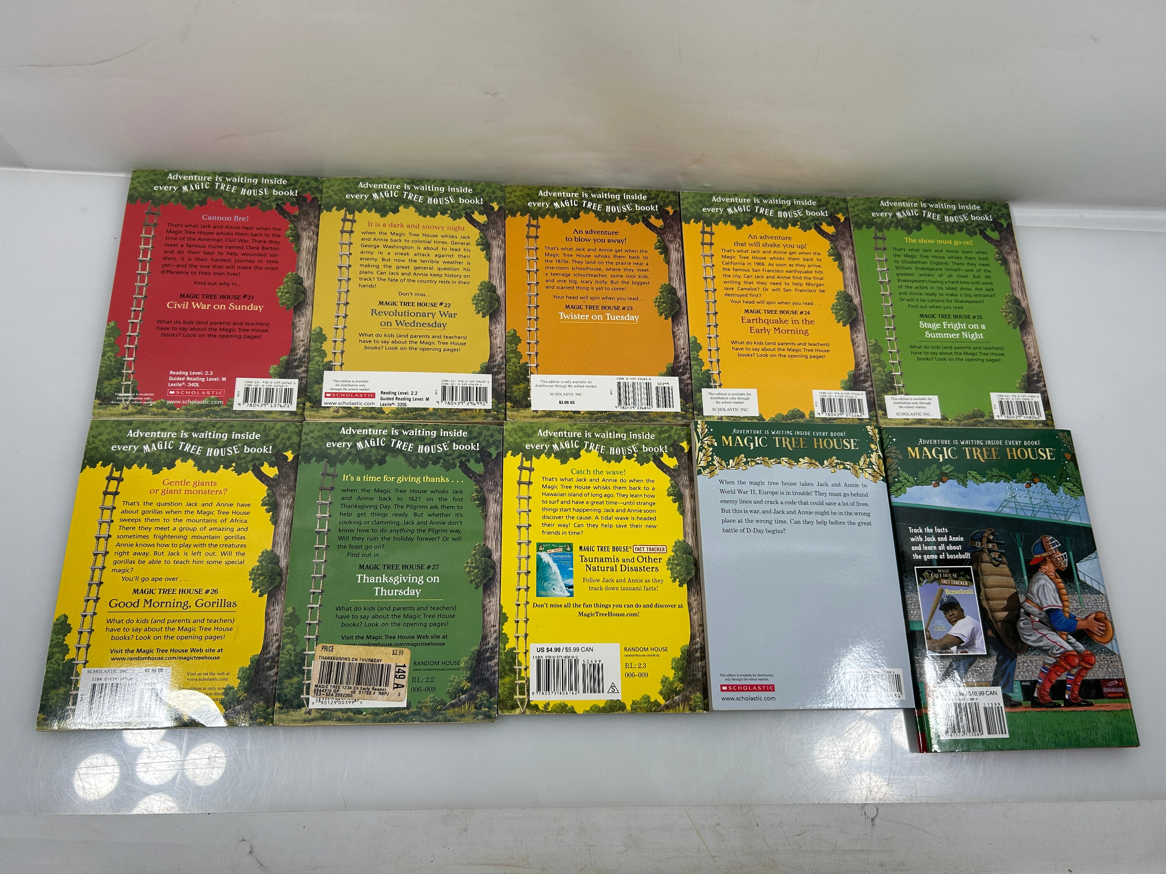 Lot of 30 Magic Tree House (1-28 SC+29 HC+Special Ed SC) by Mary Pope Osborne SC