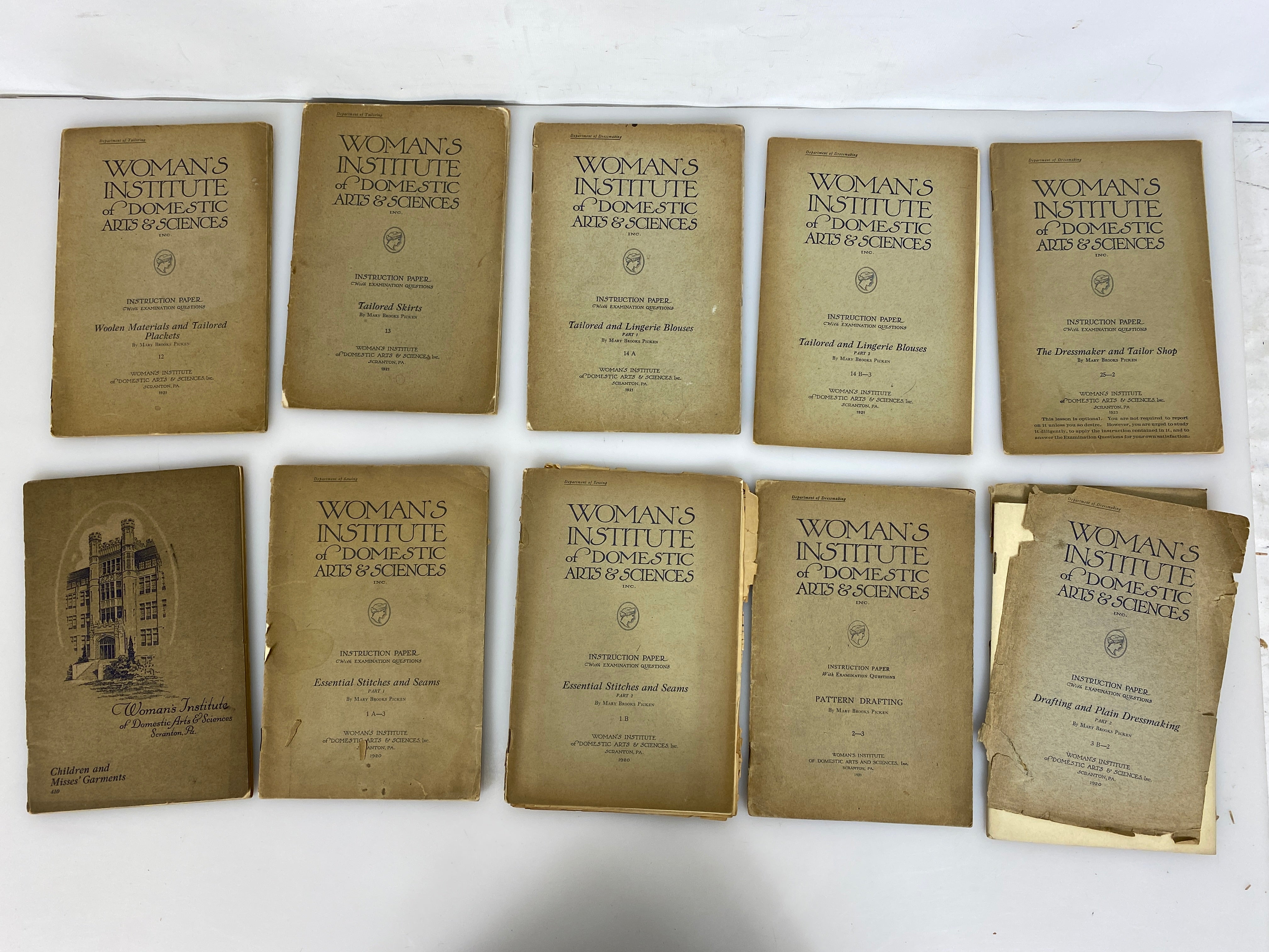 Lot of 30+ Woman's Domestic Institute Scranton PA Books 1920-1923
