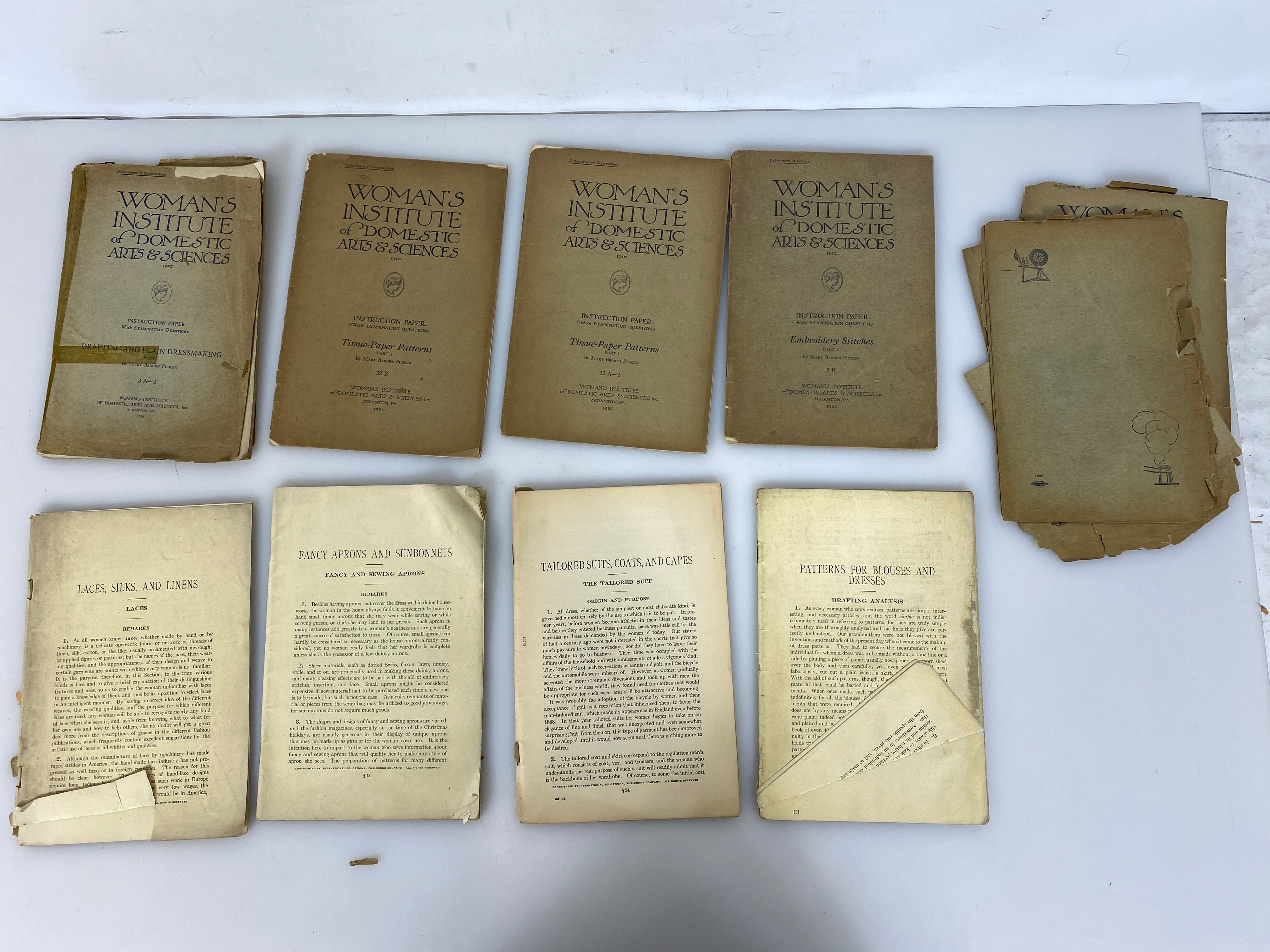 Lot of 30+ Woman's Domestic Institute Scranton PA Books 1920-1923