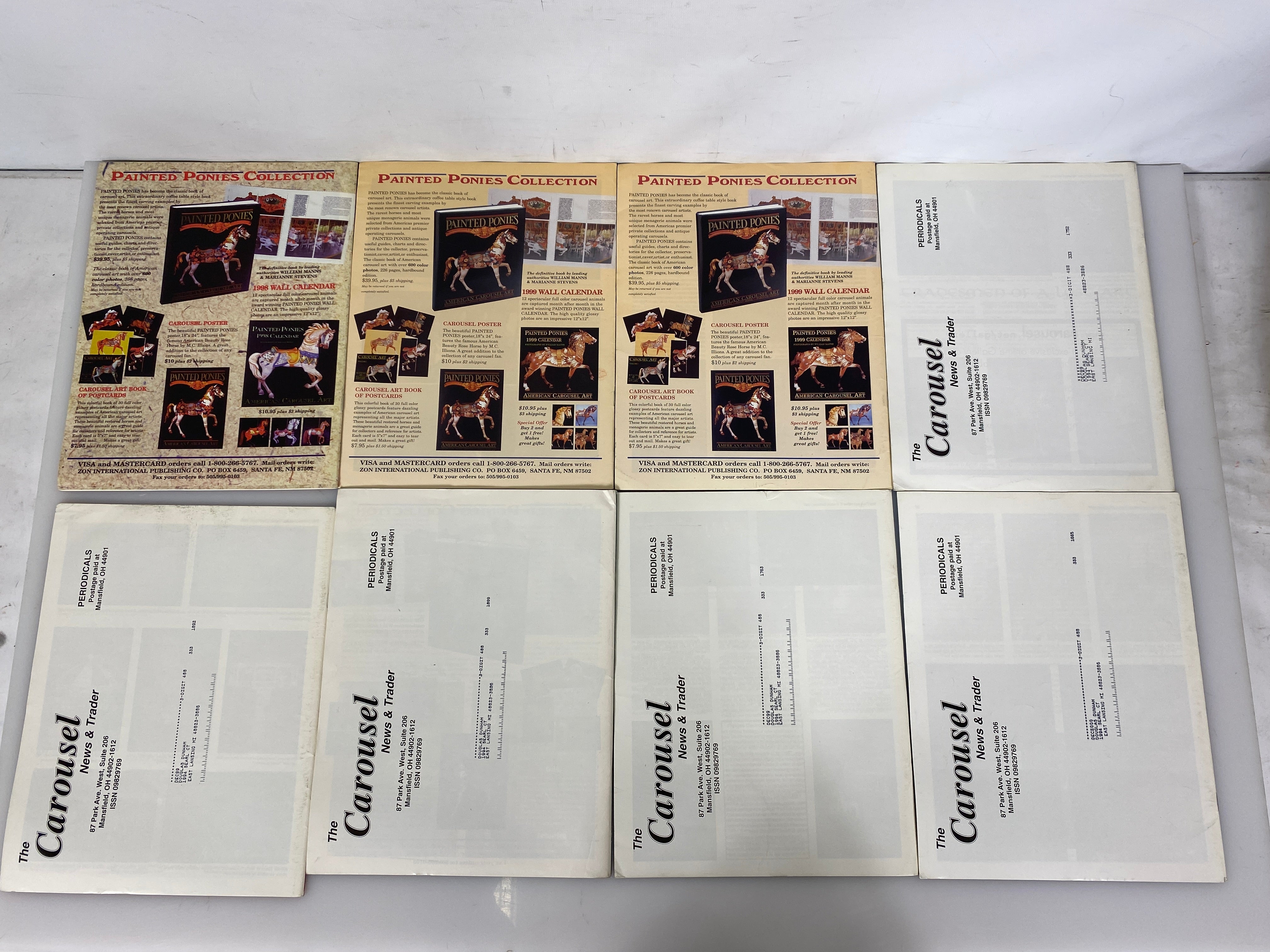 Lot of 34 Carousel Trader and News Bulletin/Magazine 1996-2001