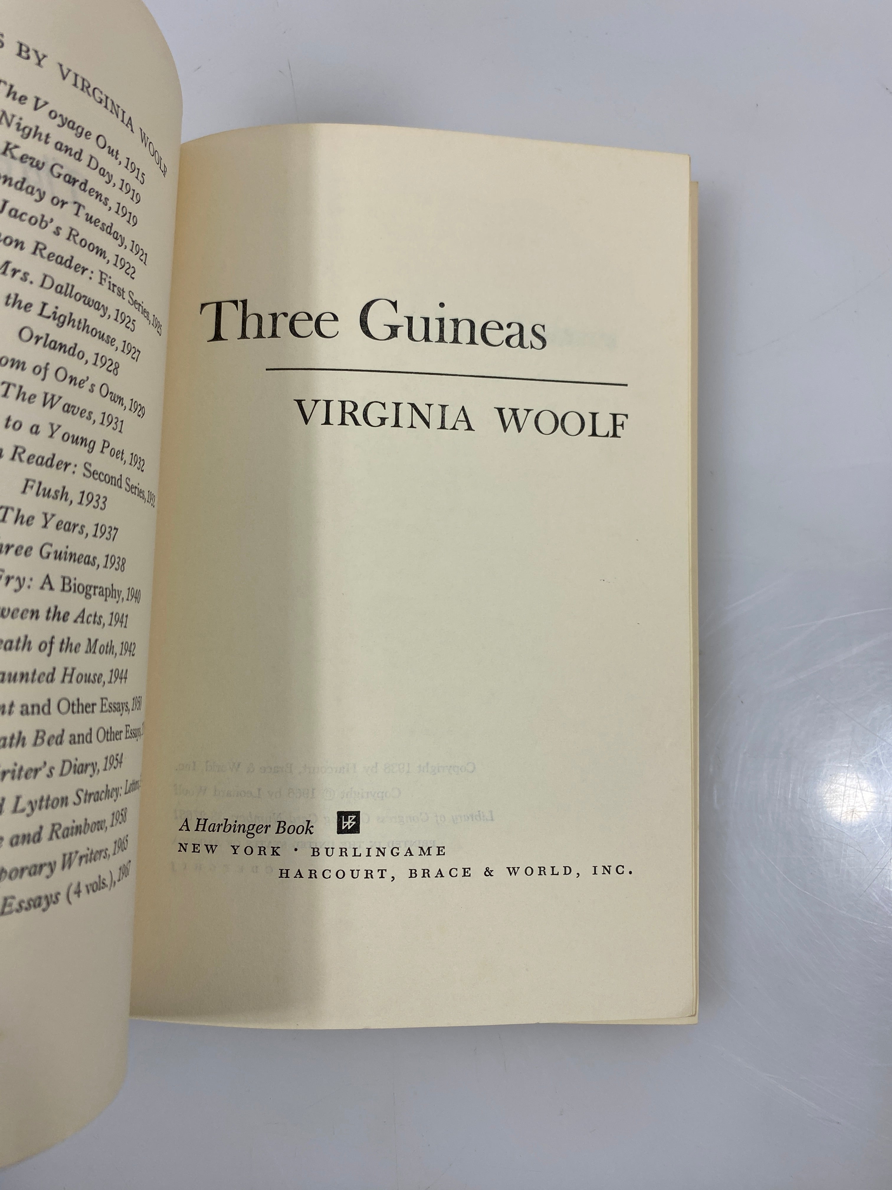 Lot of 4 1960's Virginia Woolf Paperbacks