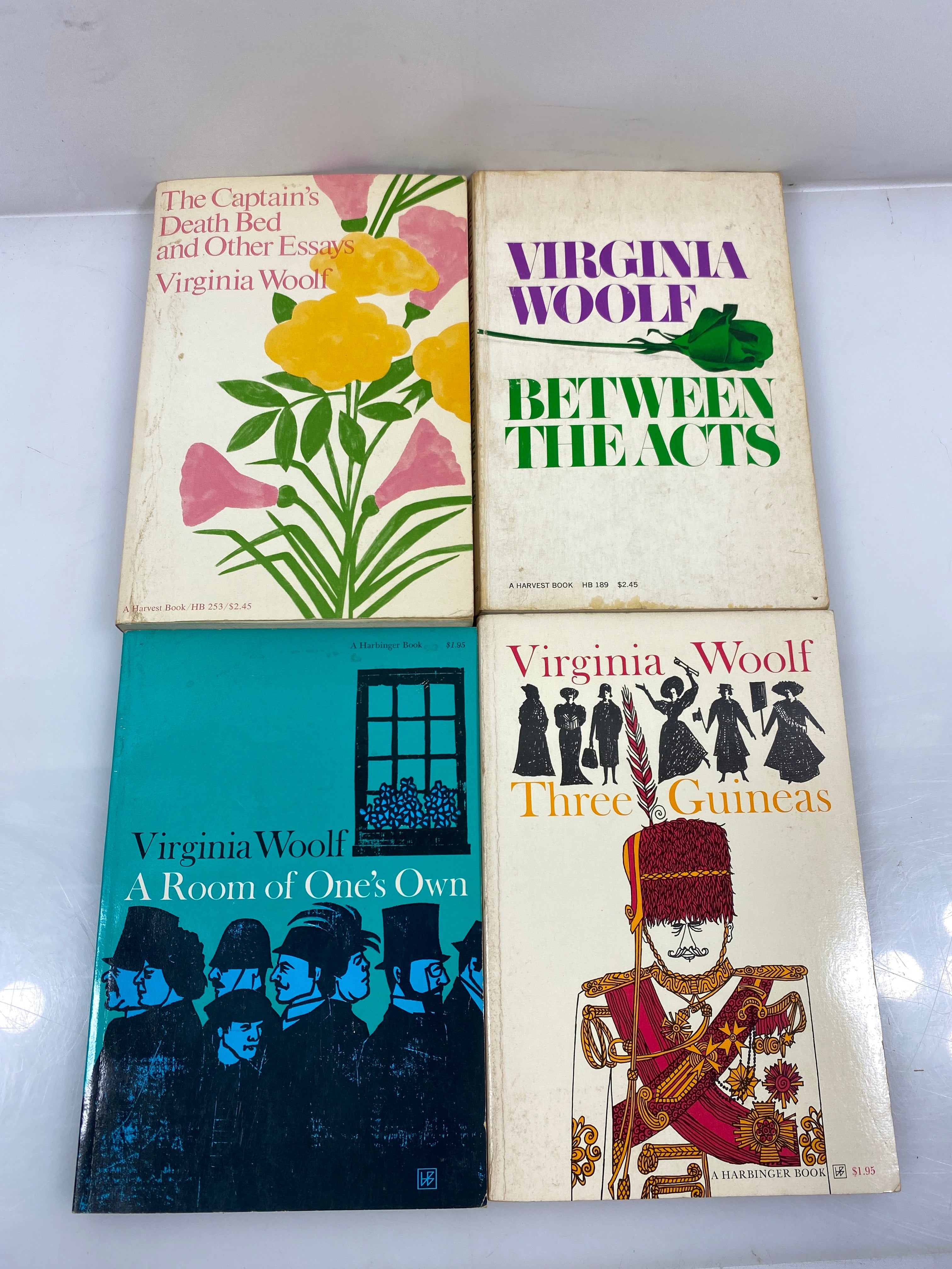 Lot of 4 1960's Virginia Woolf Paperbacks