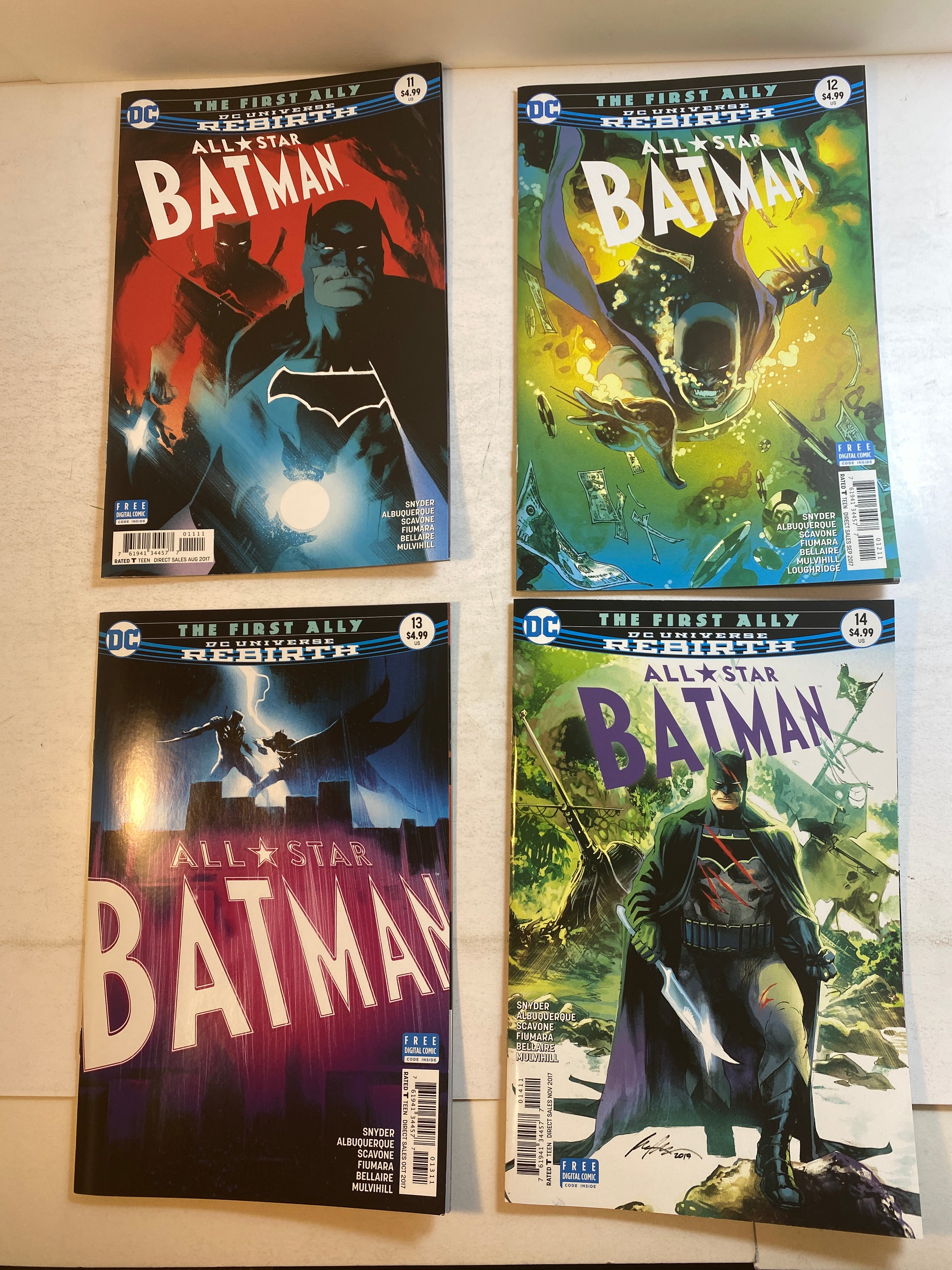 Lot of 4 All Star Batman DC 11-14 Comics 2017