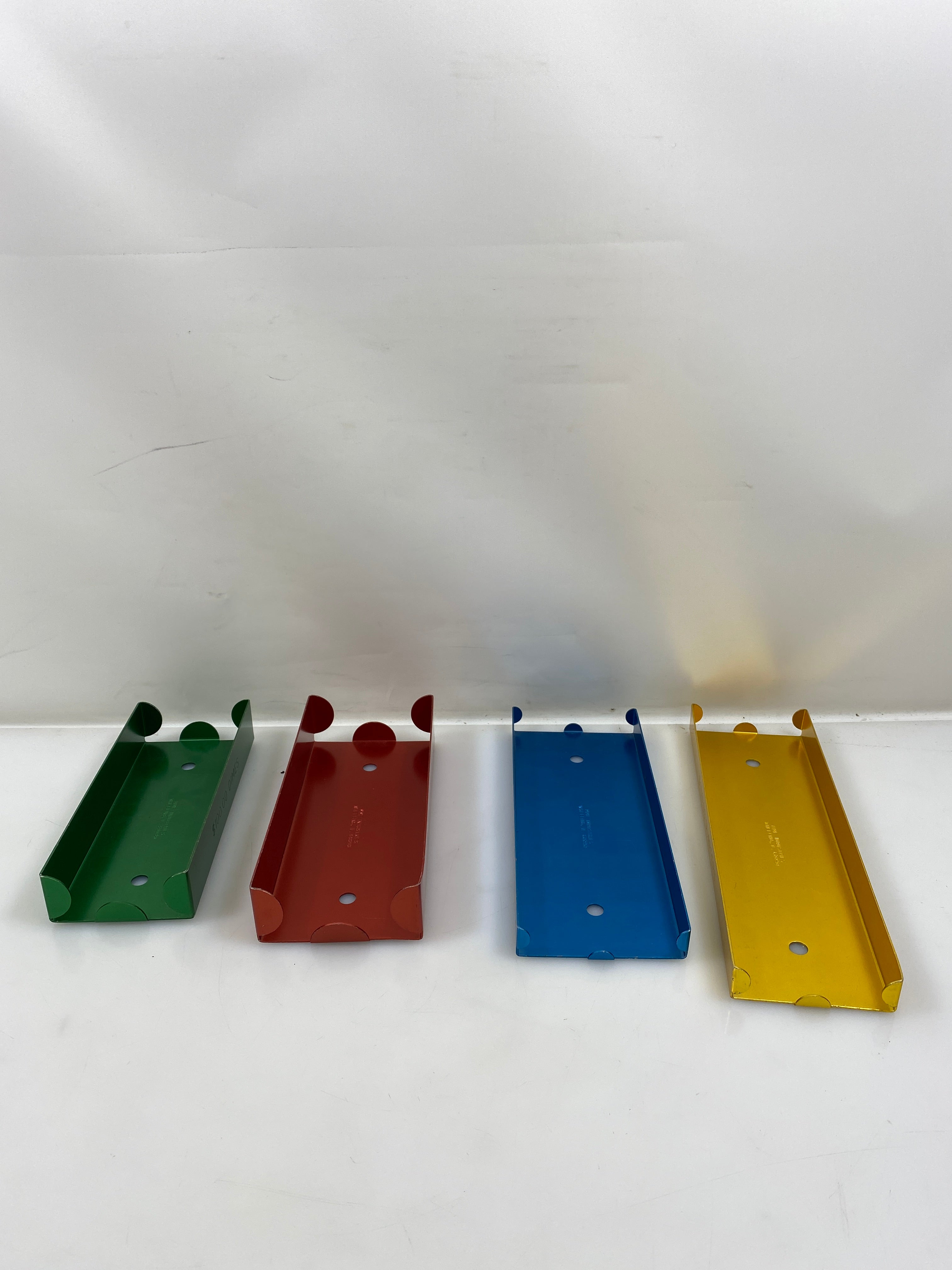 Lot of 4 Aluminum Rolled Coin Storge