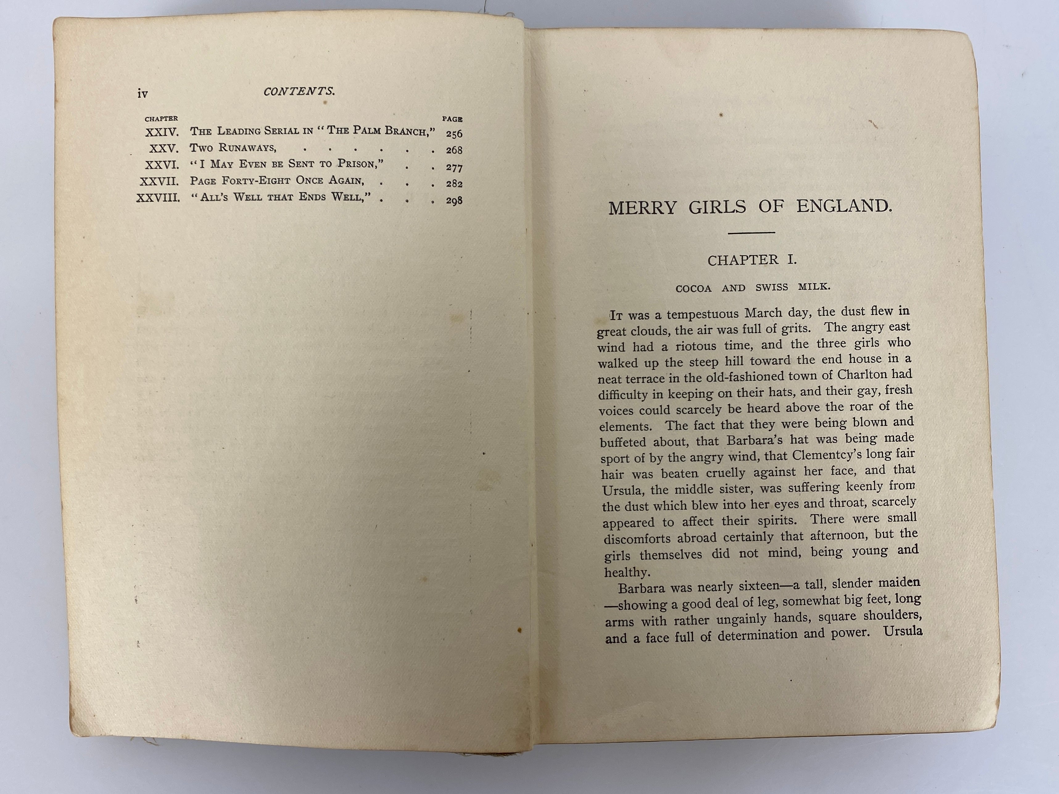 Lot of 4 Antique Fiction incl Keineth/Self-Raised/Merry Girls of England HC